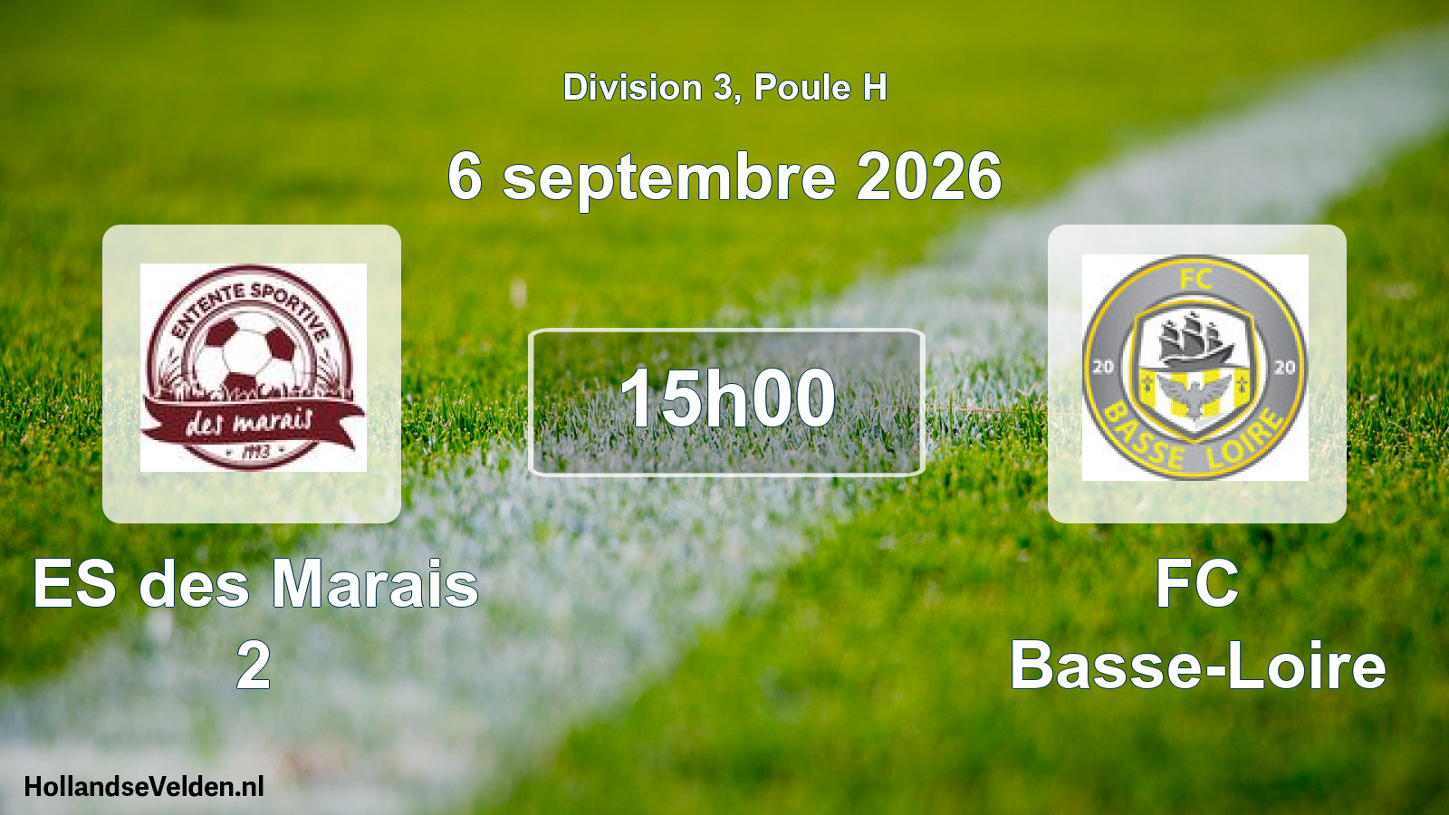 Scheduled Match: ES des Marais 2 - FC Basse-Loire (6 September 2026)