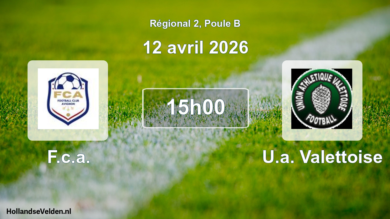 Geplande wedstrijd: F.c.a. - U.a. Valettoise (12 avril 2026)