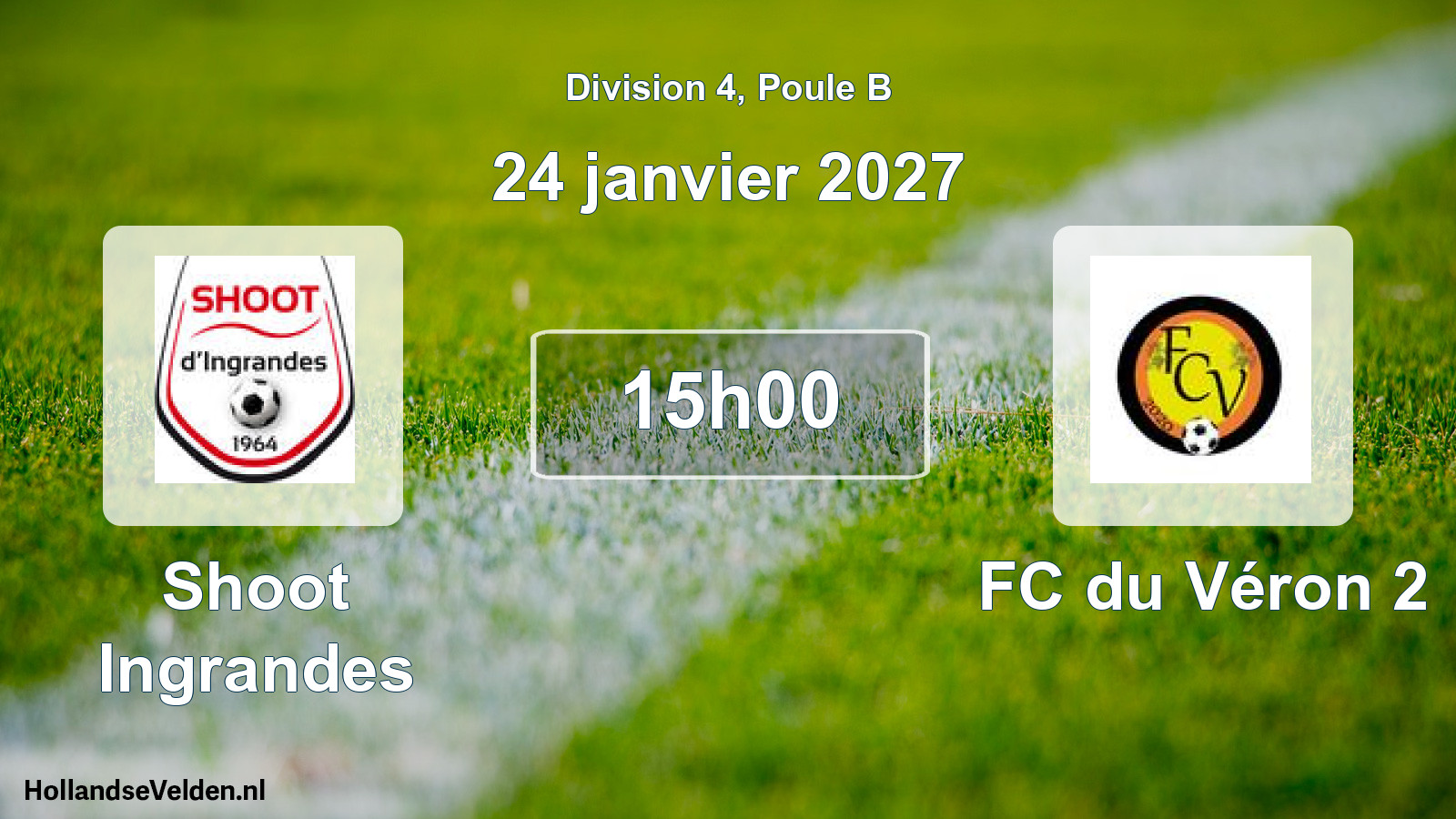Scheduled Match: Shoot Ingrandes - FC du Véron 2 (24 January 2027)