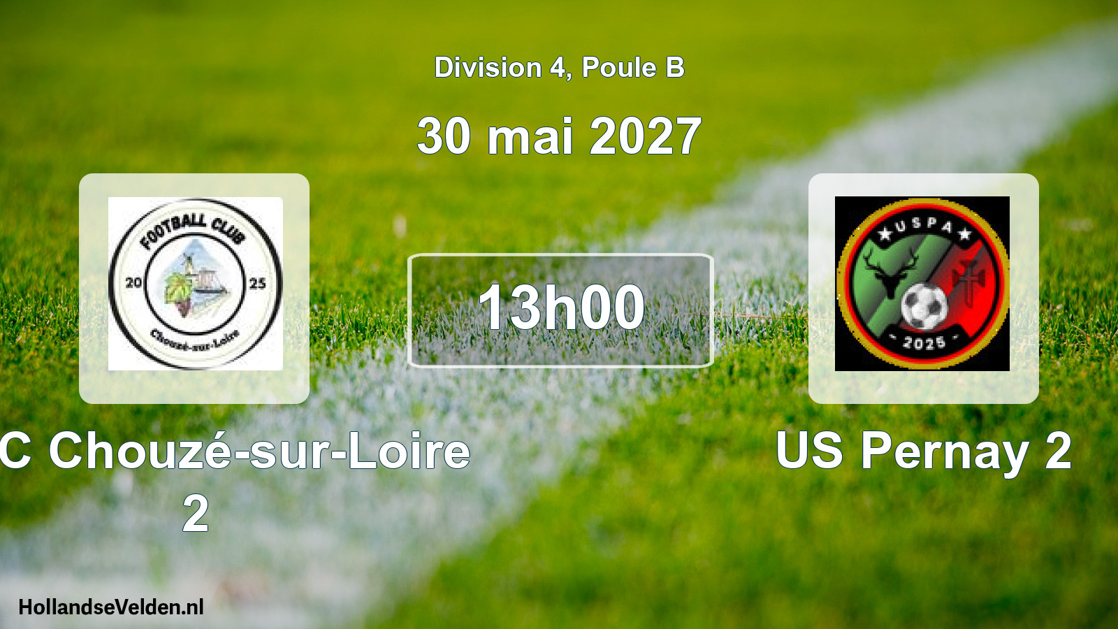 Scheduled Match: AGC Chouzé-sur-Loire 2 - US Pernay 2 (30 May 2027)