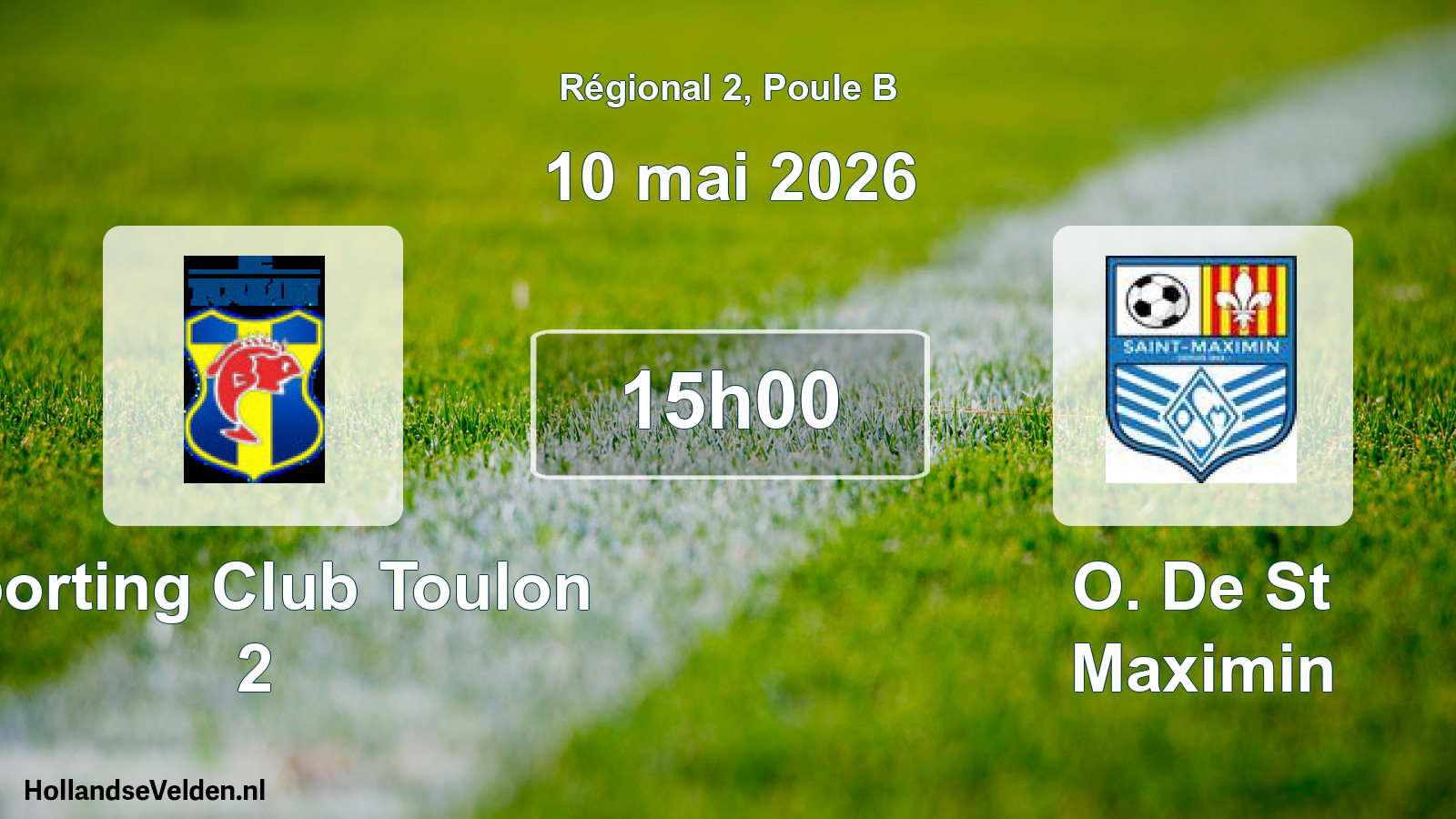 Scheduled Match: Sporting Club Toulon 2 - O. De St Maximin (10 May 2026)