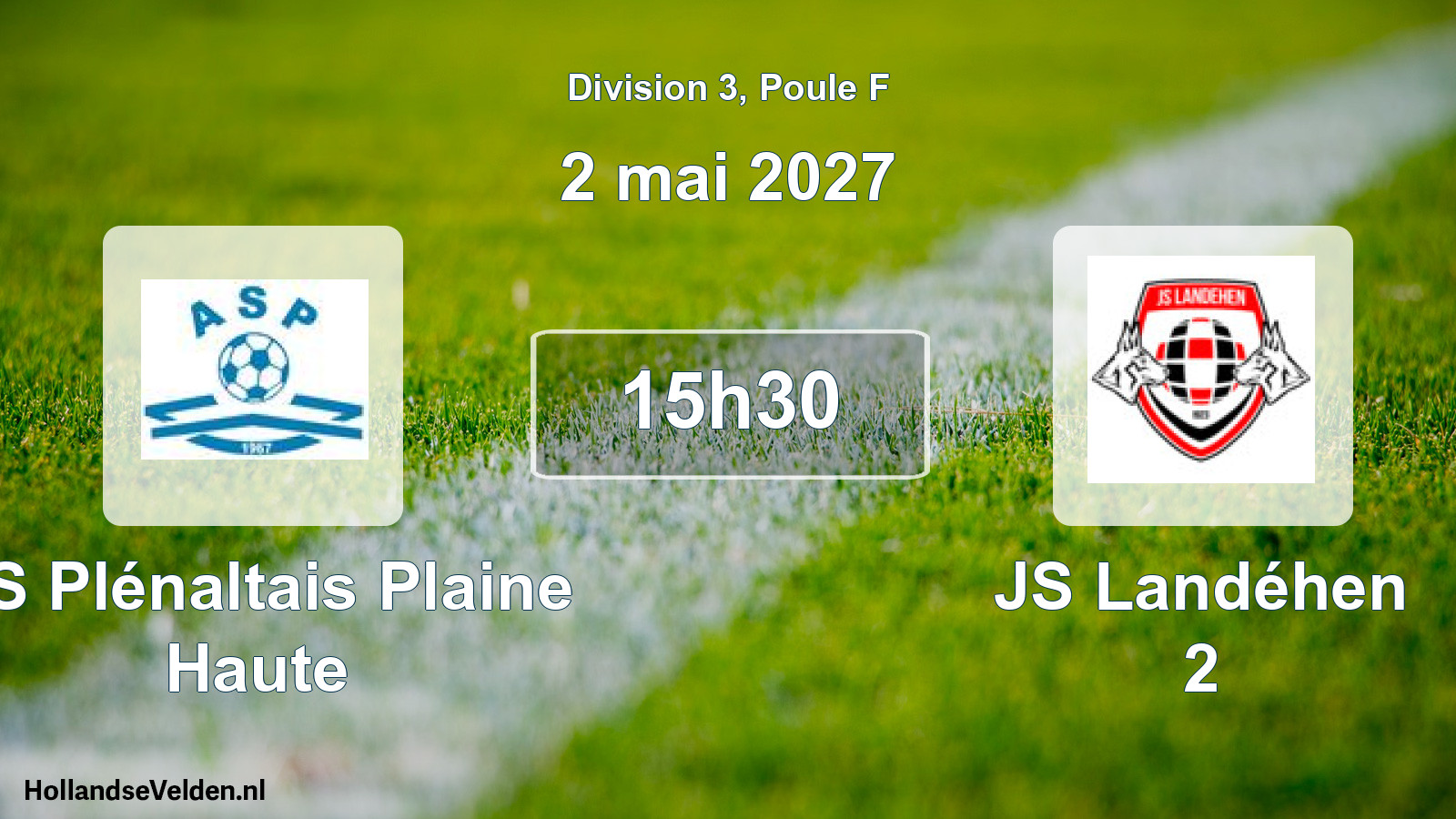 Match programmé: AS Plénaltais Plaine Haute - JS Landéhen 2 (2 mai 2027)