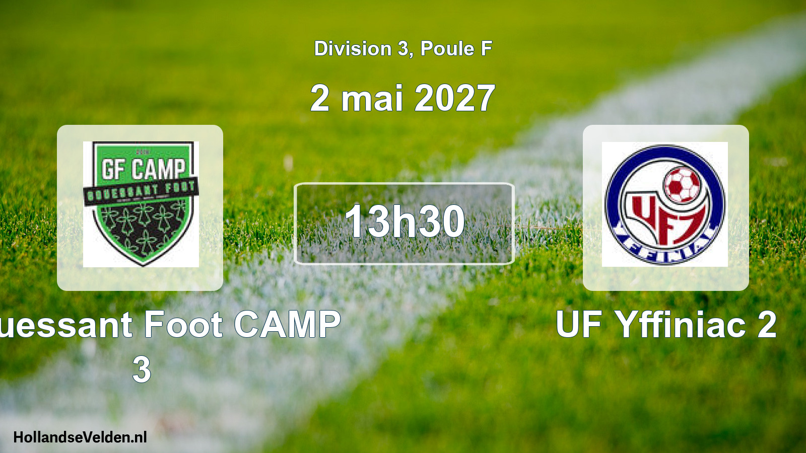 Match programmé: Gouessant Foot CAMP 3 - UF Yffiniac 2 (2 mai 2027)