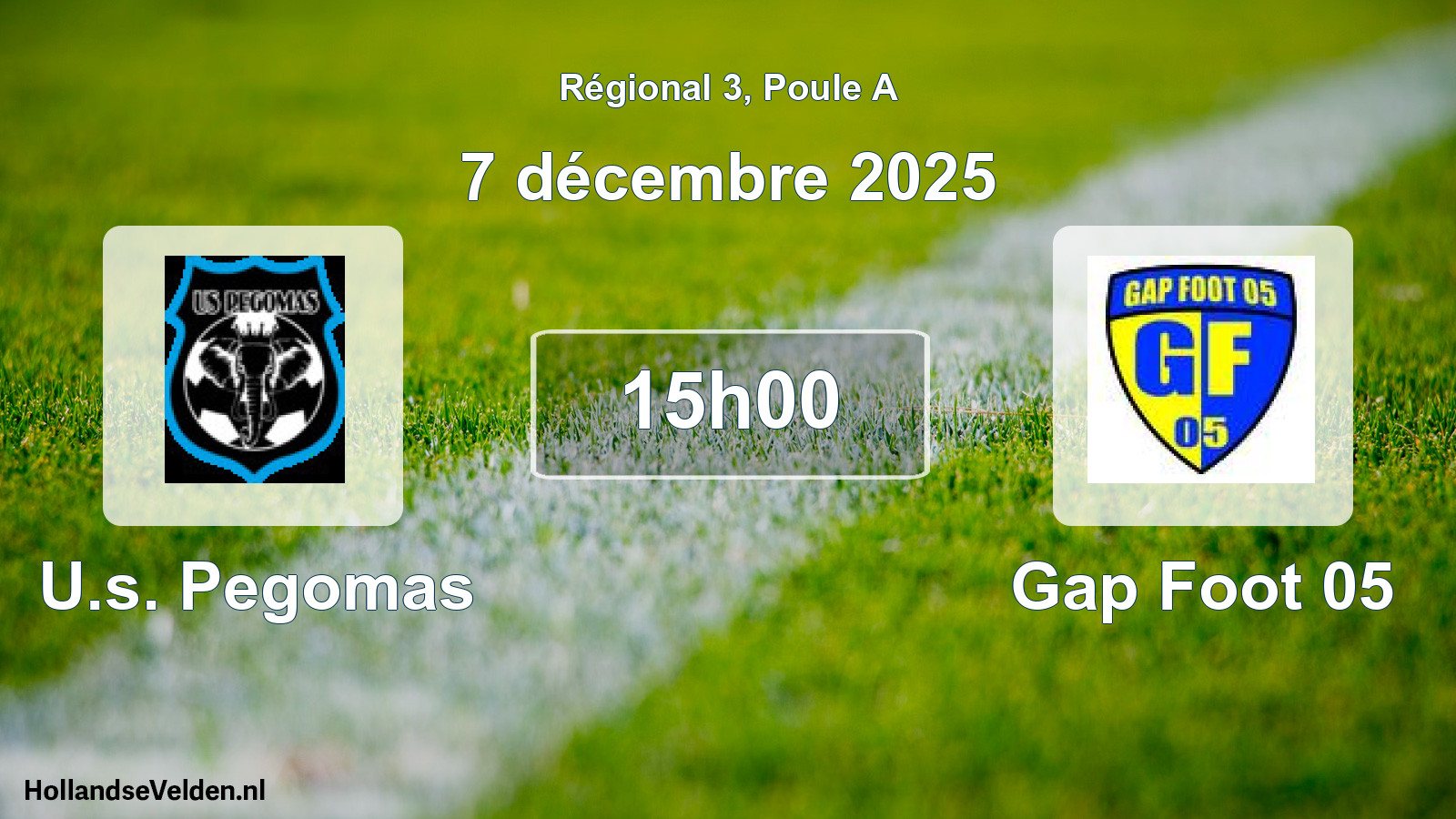 Scheduled Match: U.s. Pegomas - Gap Foot 05 (7 December 2025)