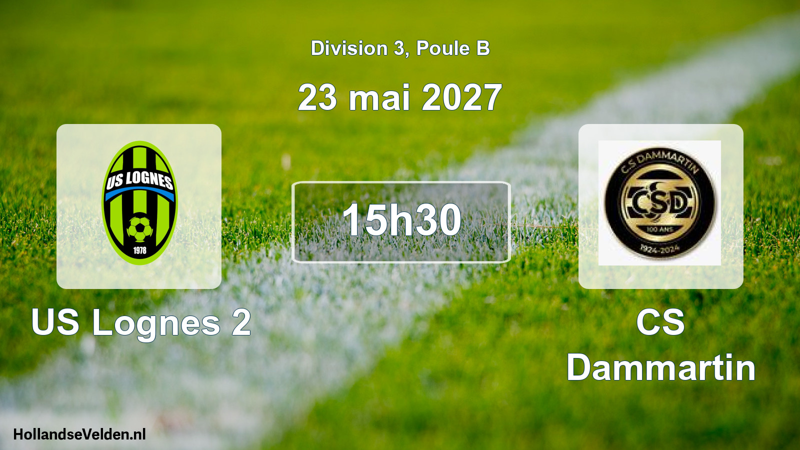 Match programmé: US Lognes 2 - CS Dammartin (23 mai 2027)