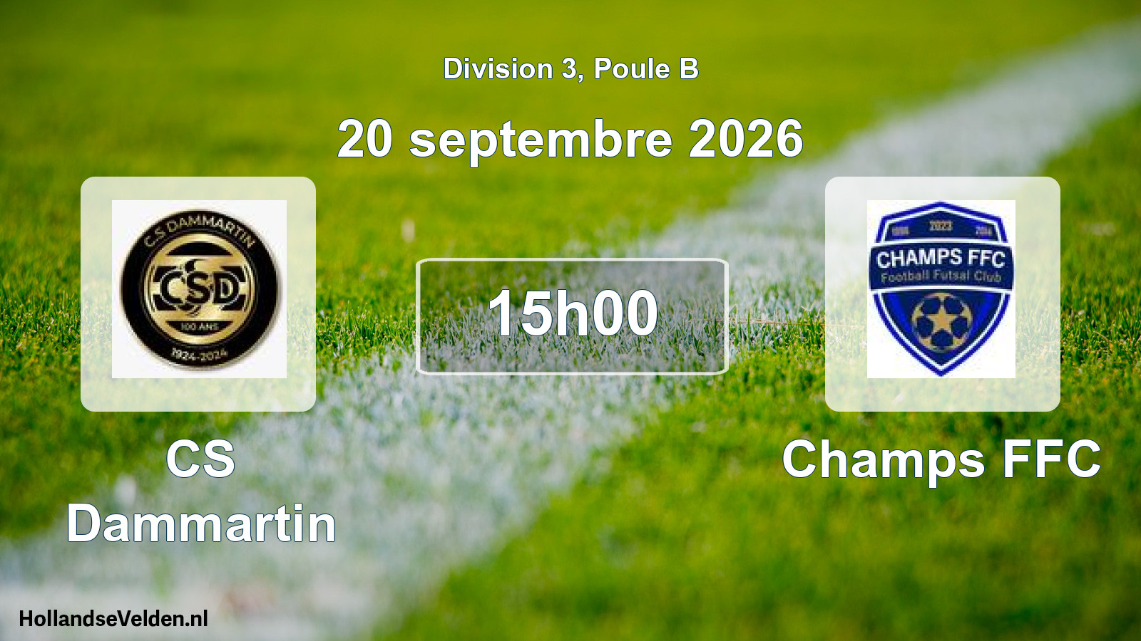 Geplande wedstrijd: CS Dammartin - Champs FFC (20 september 2026)