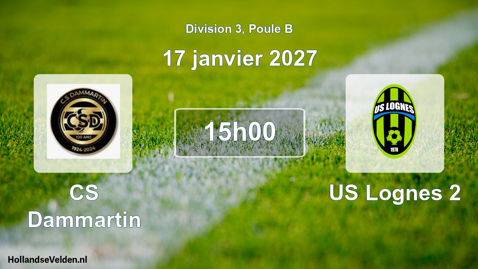 Scheduled Match: CS Dammartin - US Lognes 2 (17 January 2027)