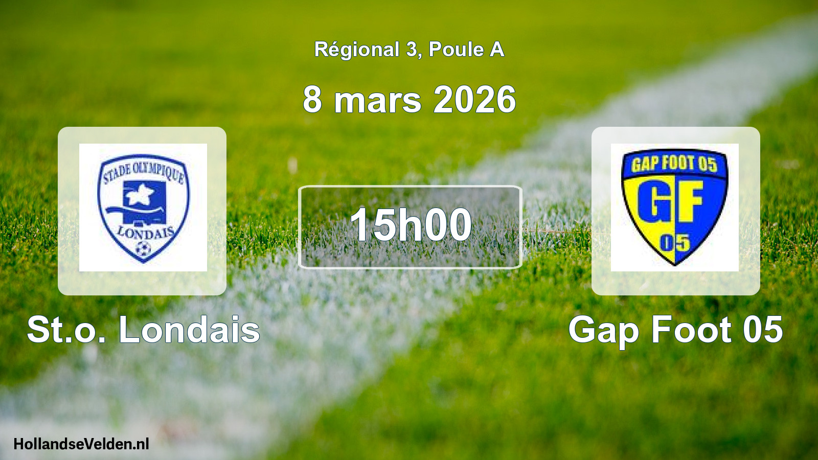 Scheduled Match: St.o. Londais - Gap Foot 05 (8 March 2026)
