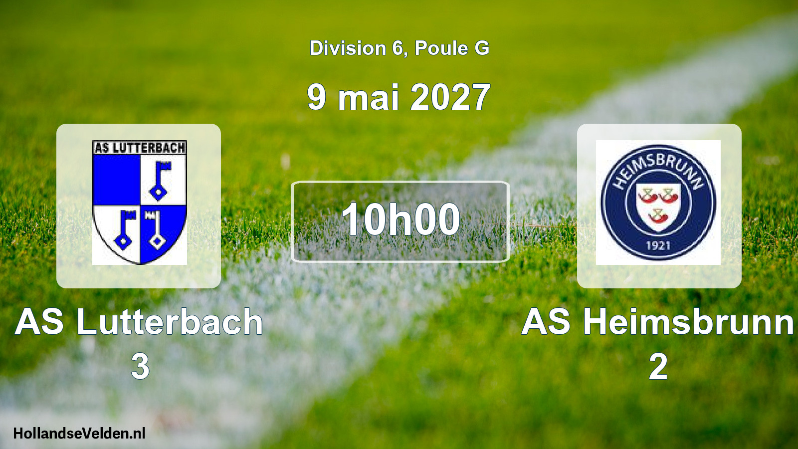 Scheduled Match: AS Lutterbach 3 - AS Heimsbrunn 2 (9 May 2027)