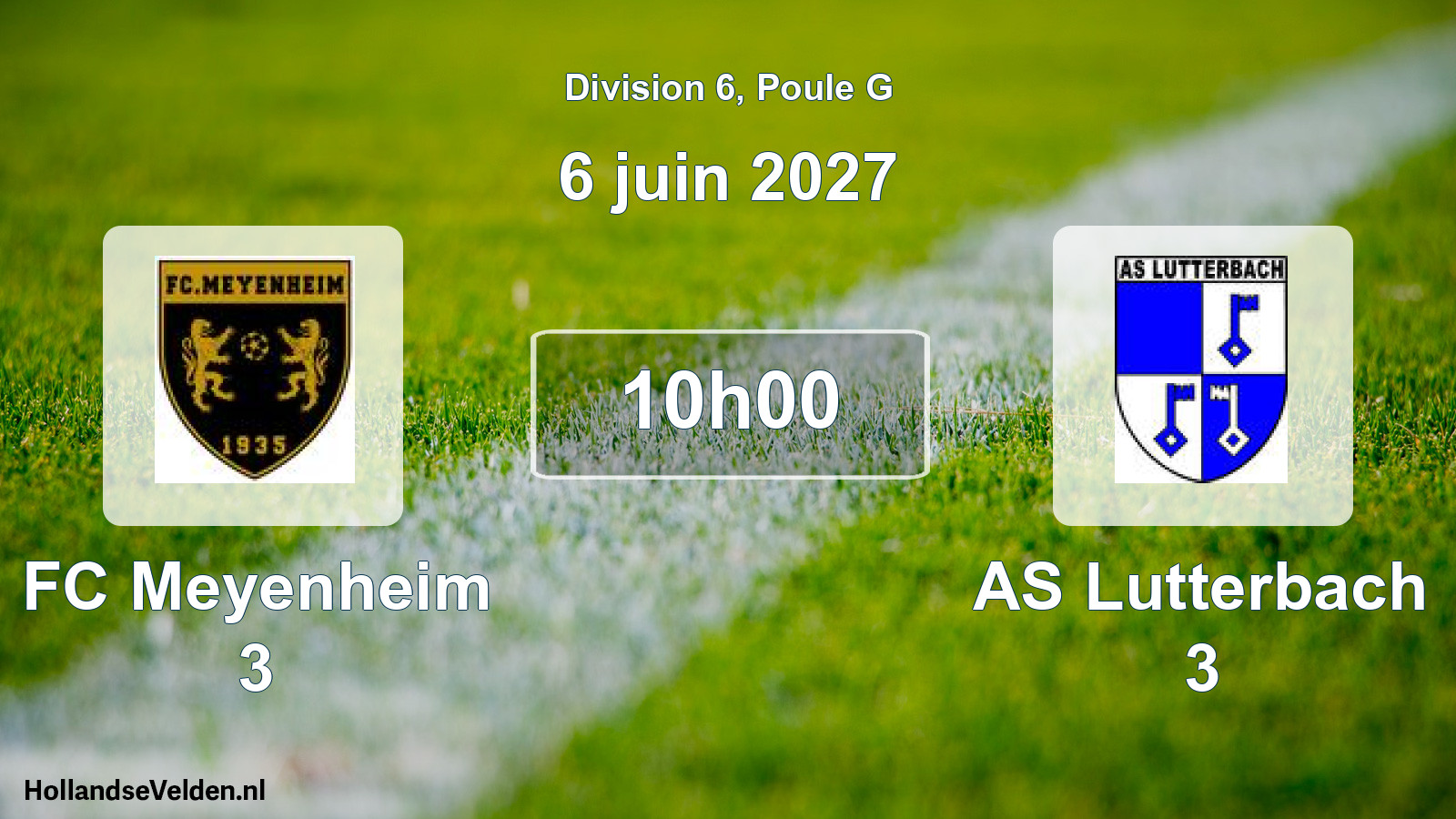 Scheduled Match: FC Meyenheim 3 - AS Lutterbach 3 (6 June 2027)