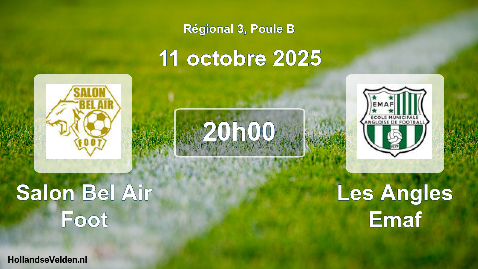 Scheduled Match: Salon Bel Air Foot - Les Angles Emaf (11 October 2025)
