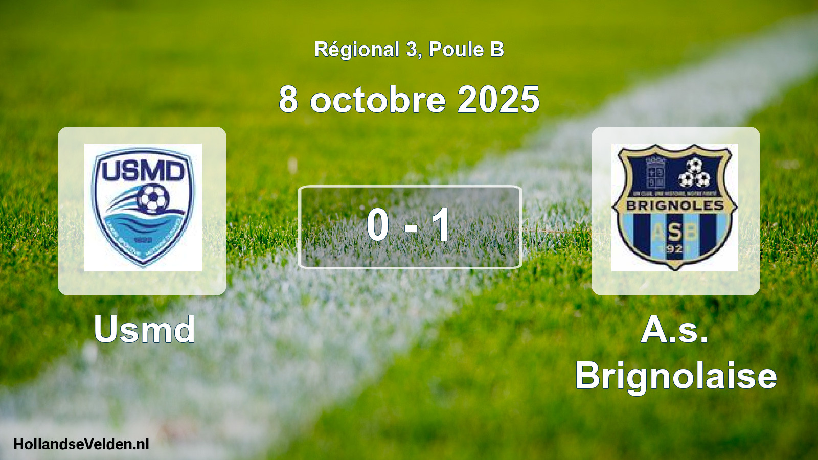 Scheduled Match: Usmd - A.s. Brignolaise (8 October 2025)