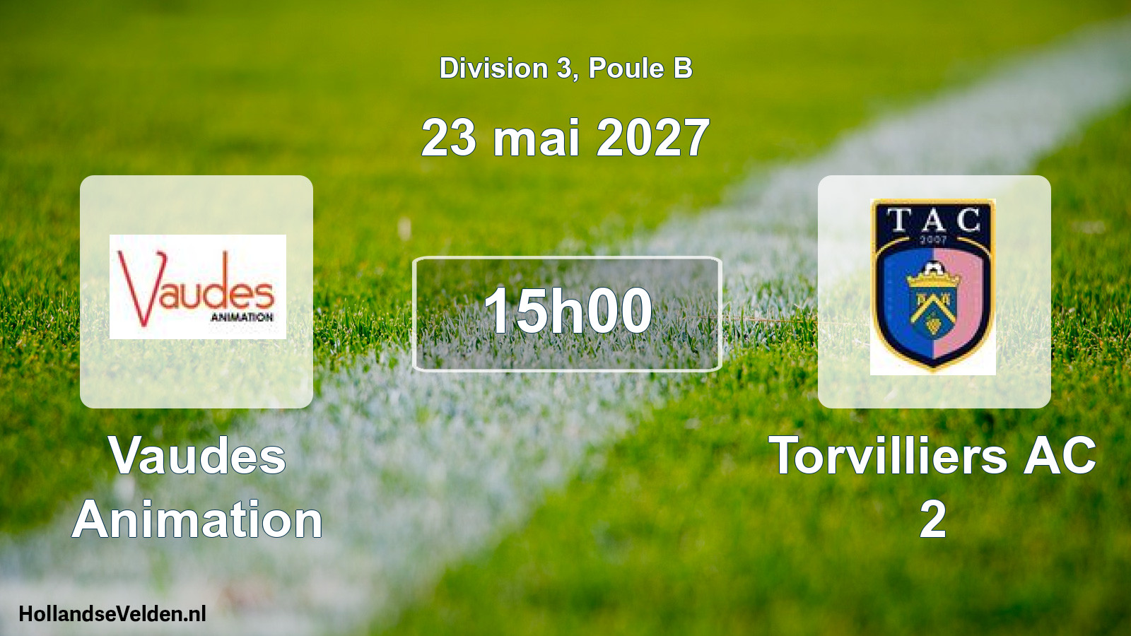 Match programmé: Vaudes Animation - Torvilliers AC 2 (23 mai 2027)