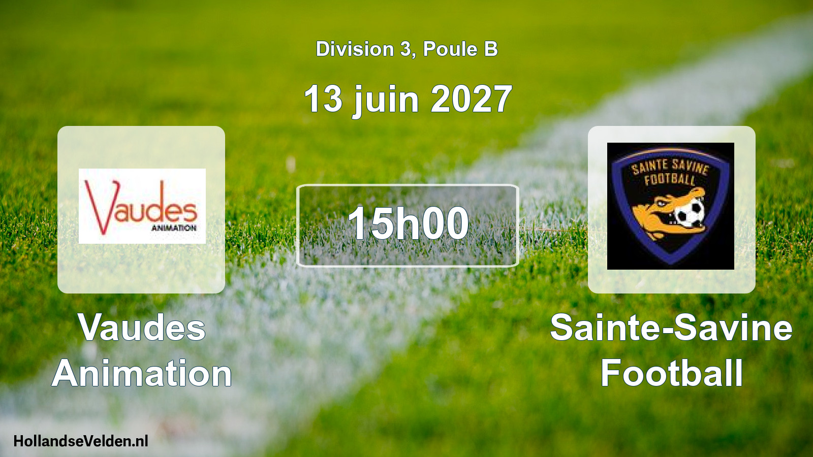 Match programmé: Vaudes Animation - Sainte-Savine Football (13 juin 2027)