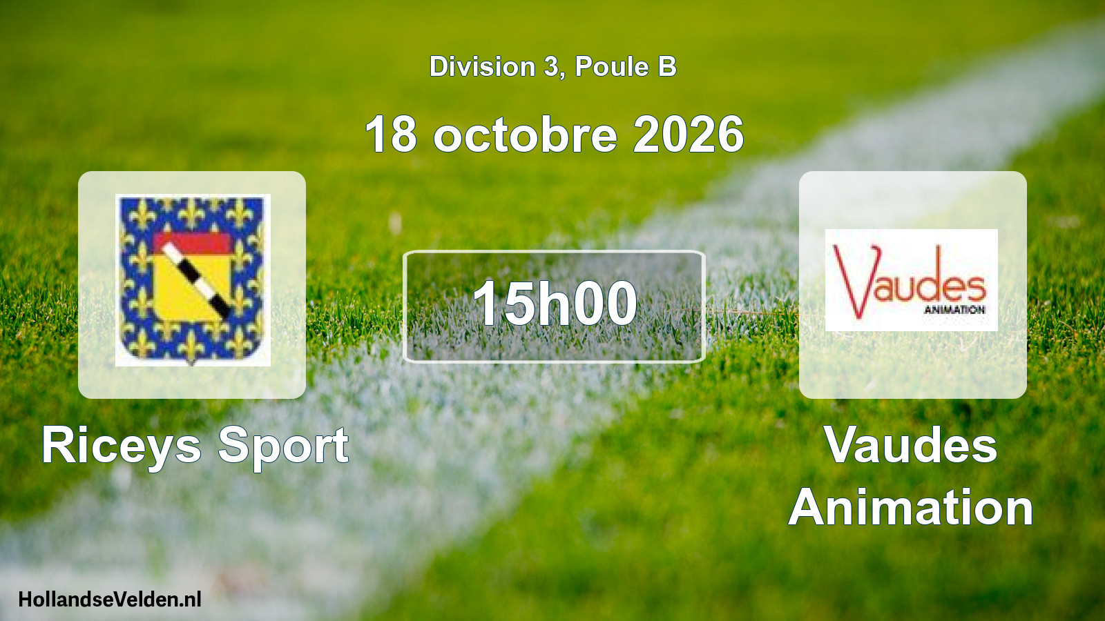 Scheduled Match: Riceys Sport - Vaudes Animation (18 October 2026)