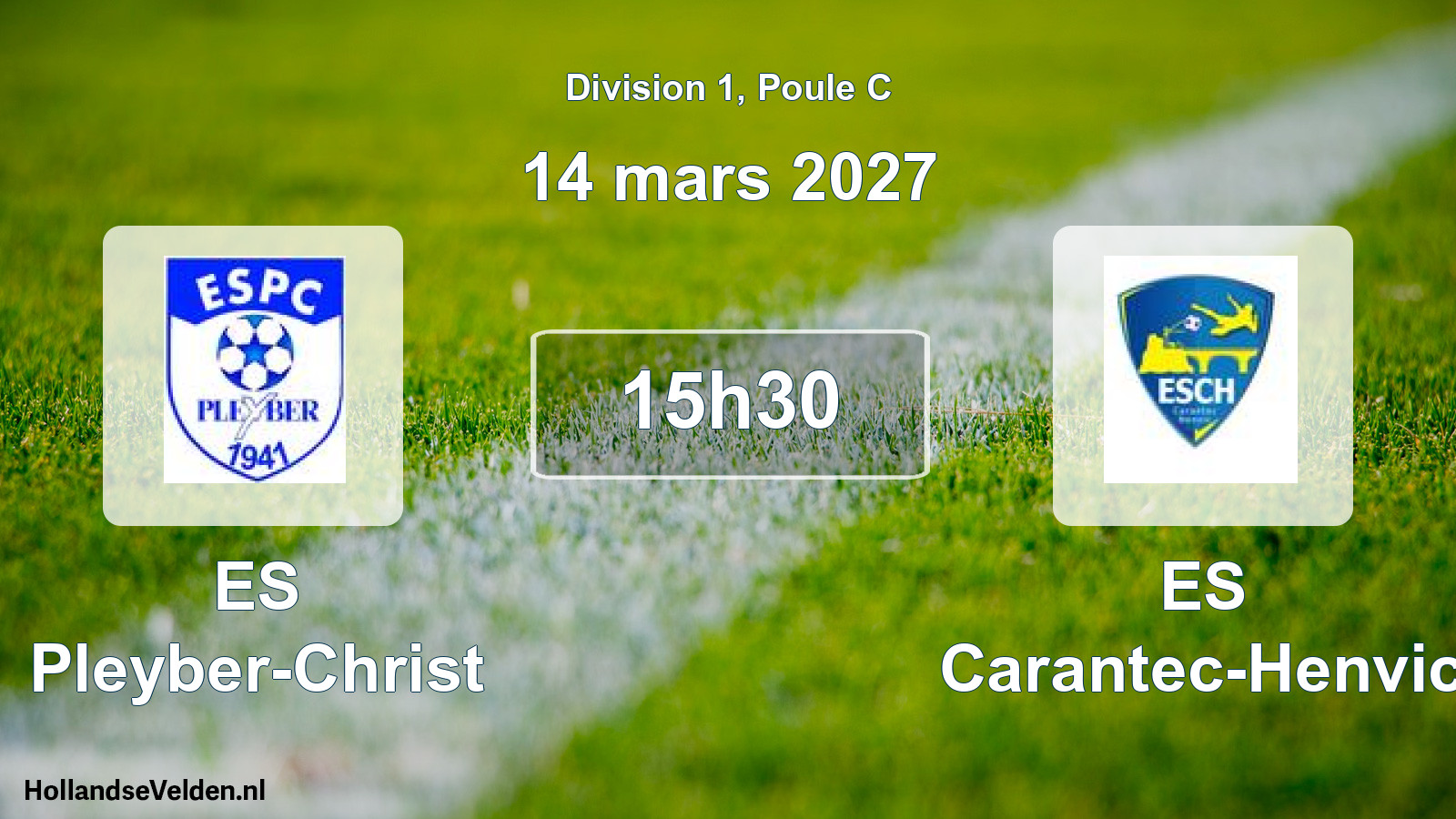 Match programmé: ES Pleyber-Christ - ES Carantec-Henvic (14 mars 2027)