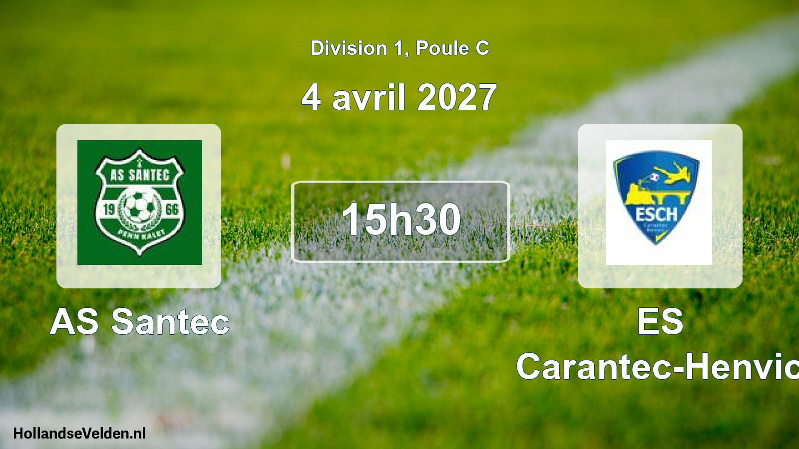 Match programmé: AS Santec - ES Carantec-Henvic (4 avril 2027)