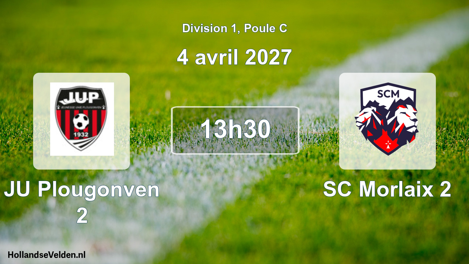 Match programmé: JU Plougonven 2 - SC Morlaix 2 (4 avril 2027)
