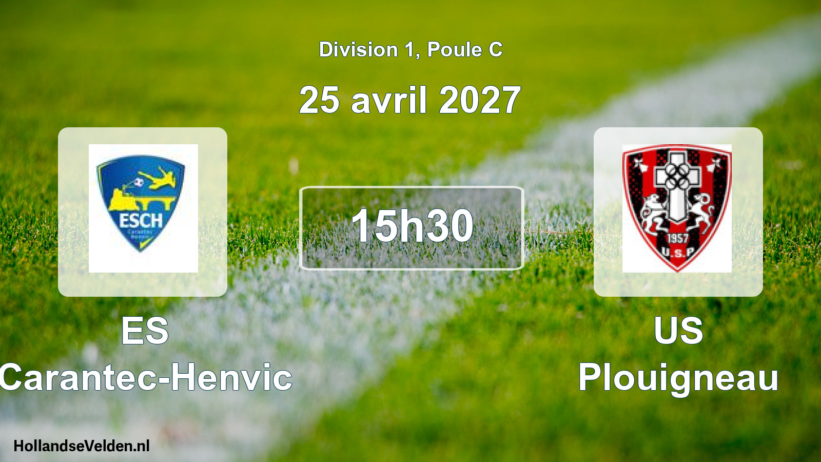 Match programmé: ES Carantec-Henvic - US Plouigneau (25 avril 2027)