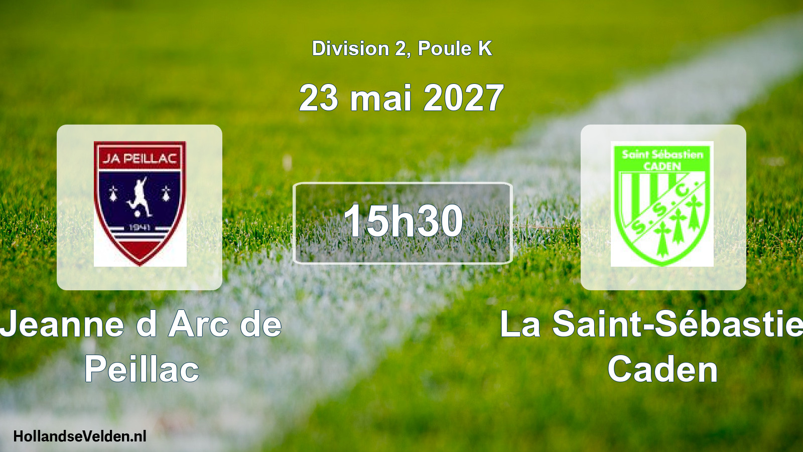 Match programmé: Jeanne d Arc de Peillac - La Saint-Sébastien Caden (23 mai 2027)