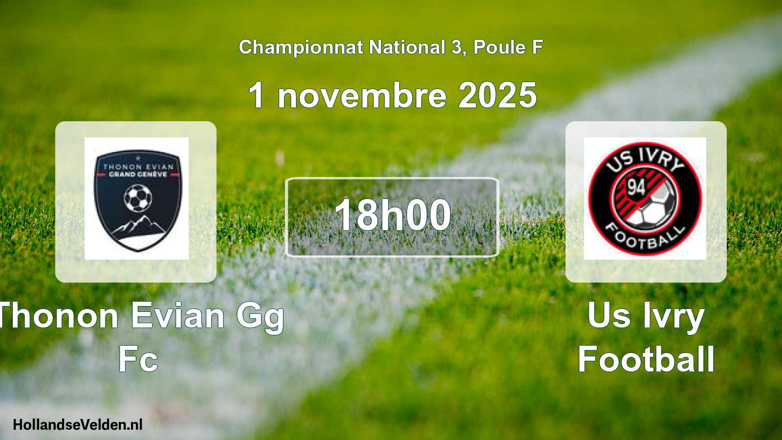 Geplande wedstrijd: Thonon Evian Gg Fc - Us Ivry Football (1 november 2025)