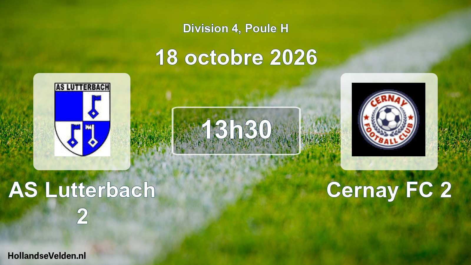 Scheduled Match: AS Lutterbach 2 - Cernay FC 2 (18 October 2026)