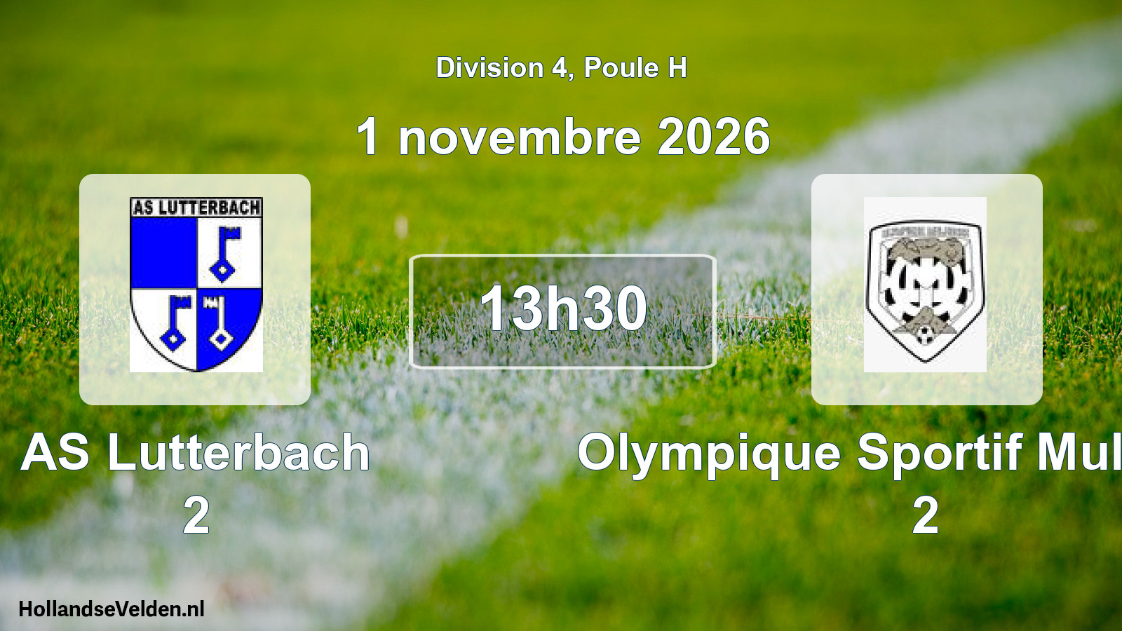 Scheduled Match: AS Lutterbach 2 - Olympique Sportif Mulhouse 2 (1 November 2026)
