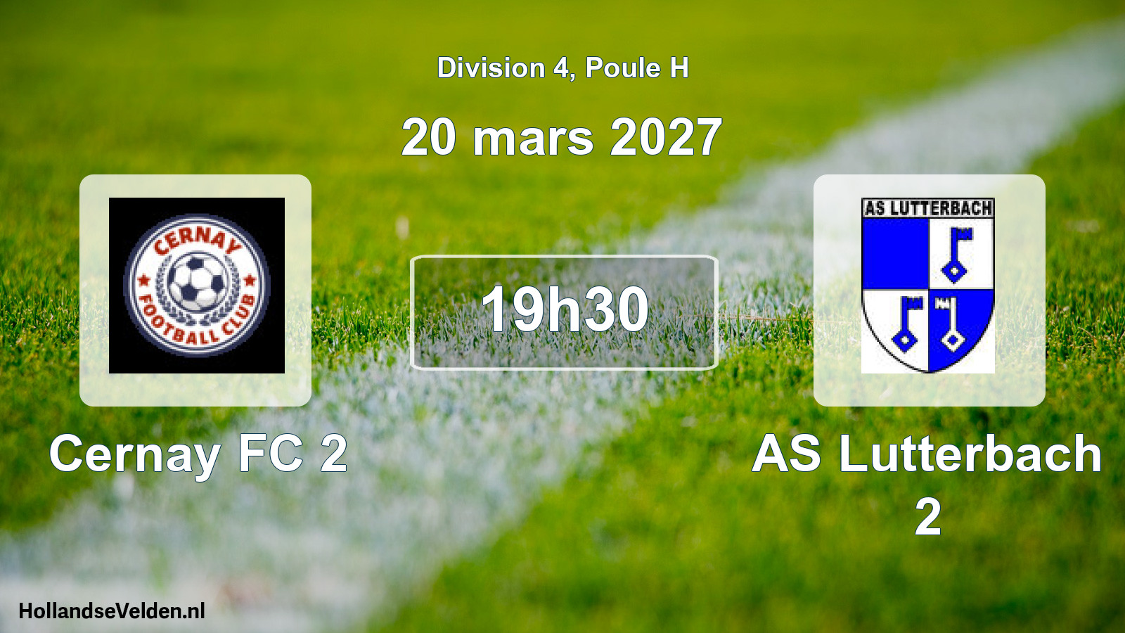 Scheduled Match: Cernay FC 2 - AS Lutterbach 2 (20 March 2027)