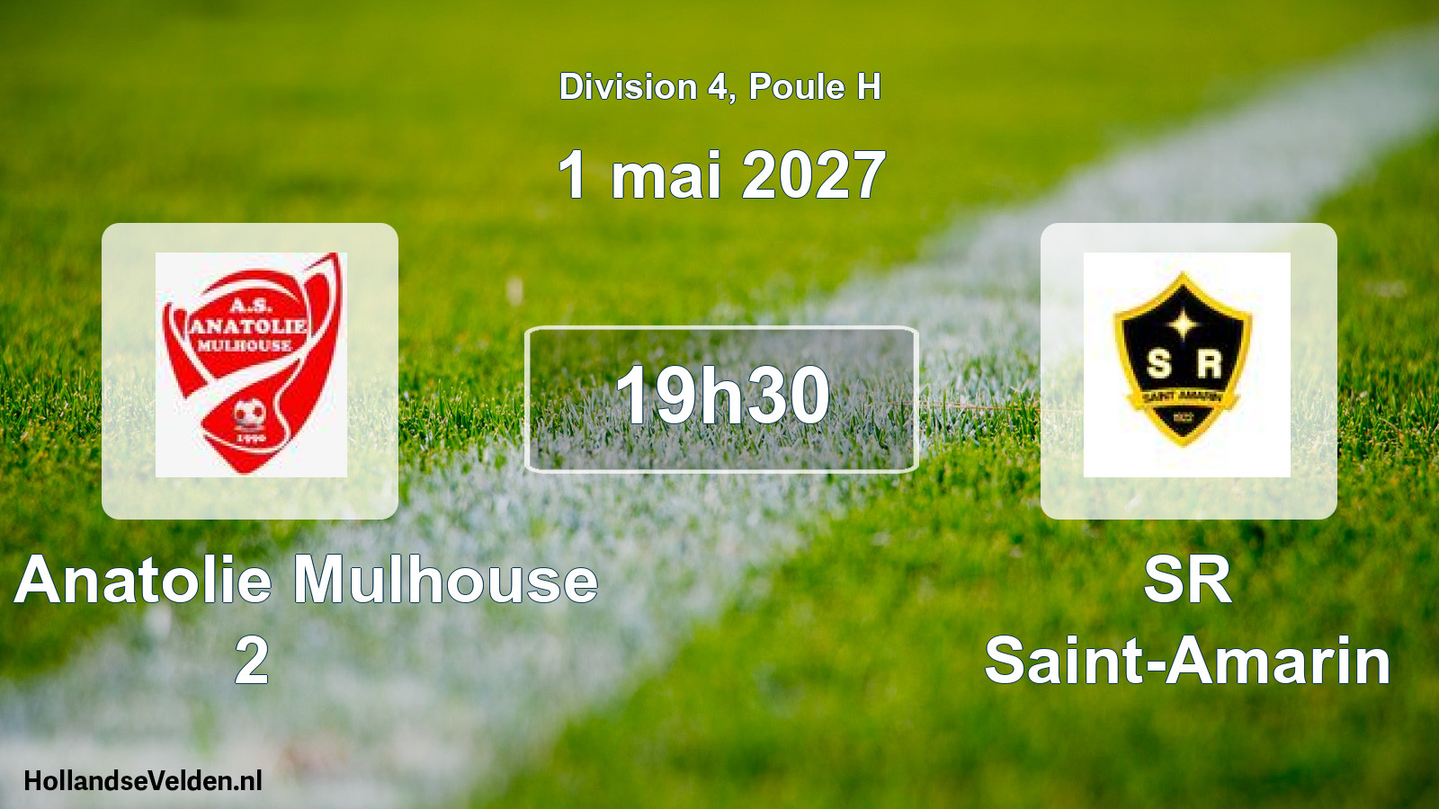 Match programmé: AS Anatolie Mulhouse 2 - SR Saint-Amarin (1 mai 2027)