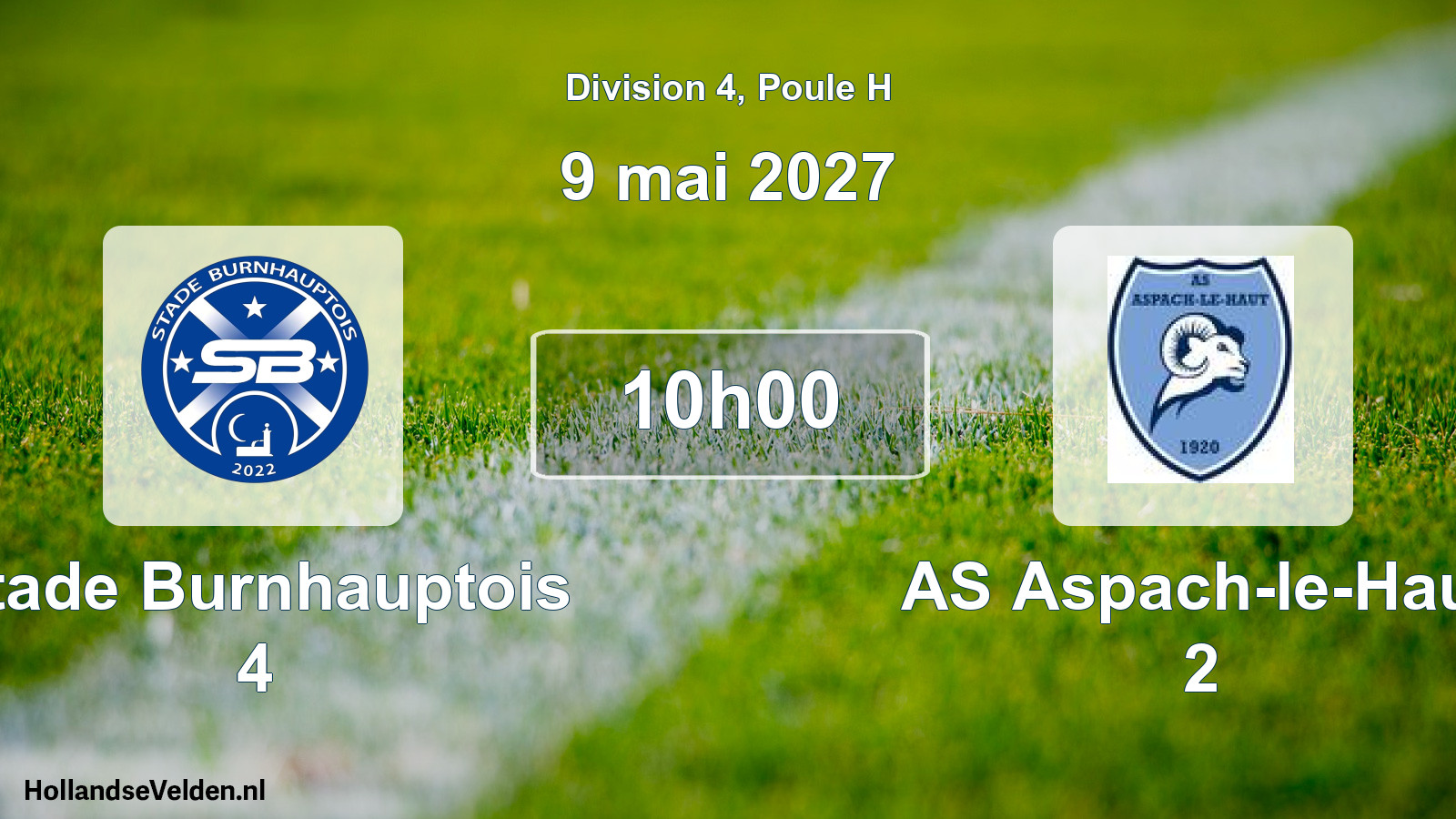 Scheduled Match: Stade Burnhauptois 4 - AS Aspach-le-Haut 2 (9 May 2027)