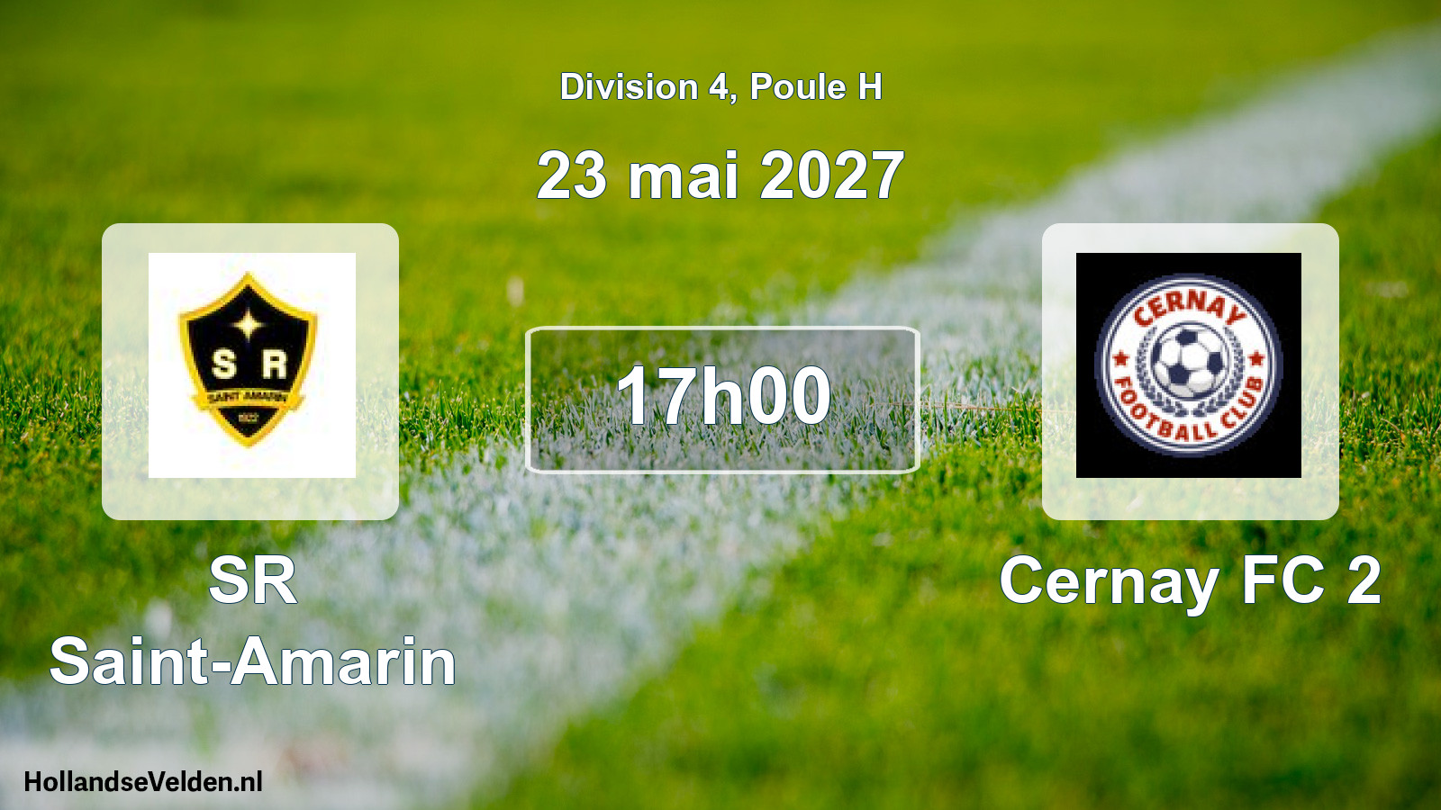 Scheduled Match: SR Saint-Amarin - Cernay FC 2 (23 May 2027)