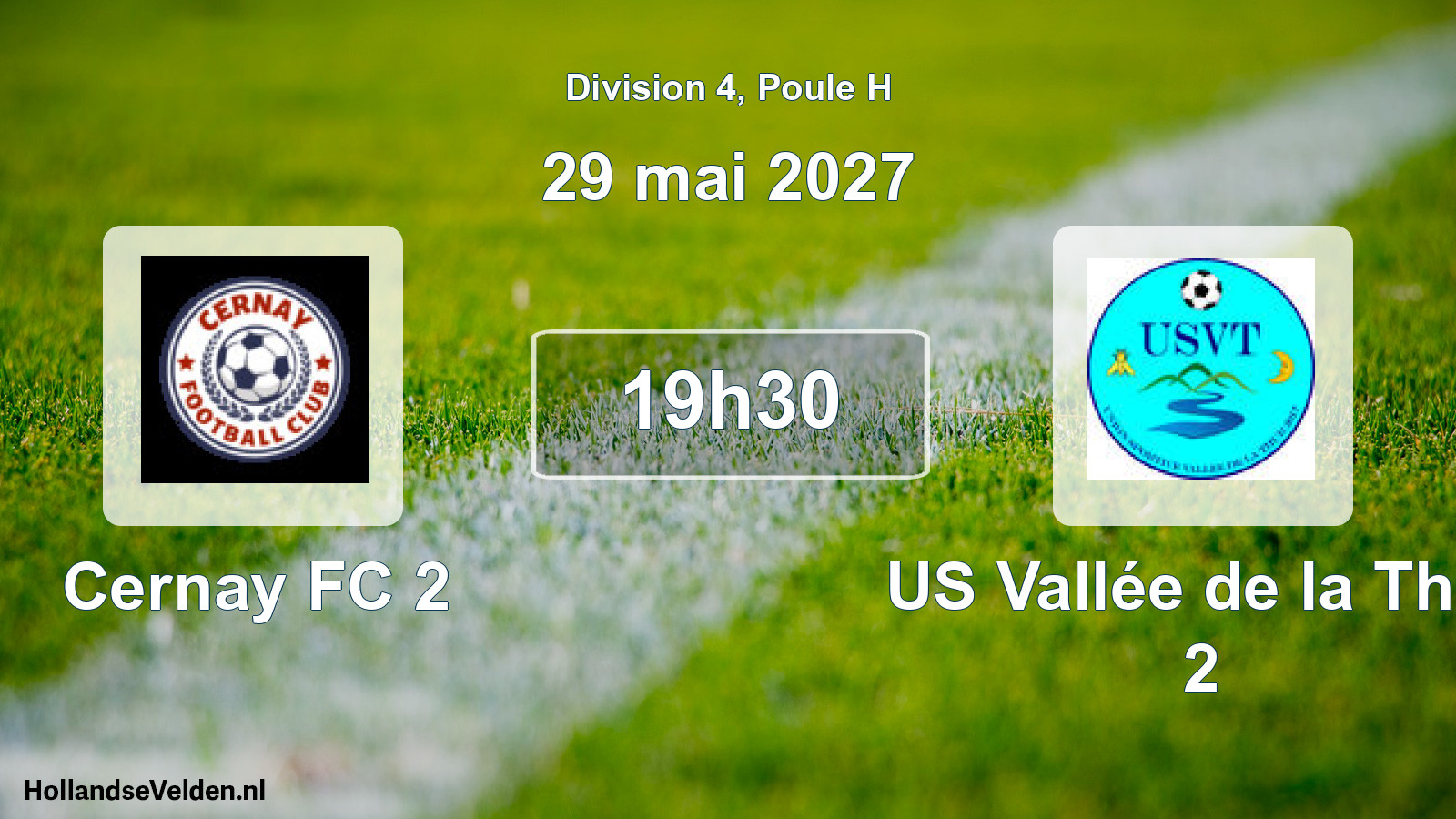 Scheduled Match: Cernay FC 2 - US Vallée de la Thur 2 (29 May 2027)