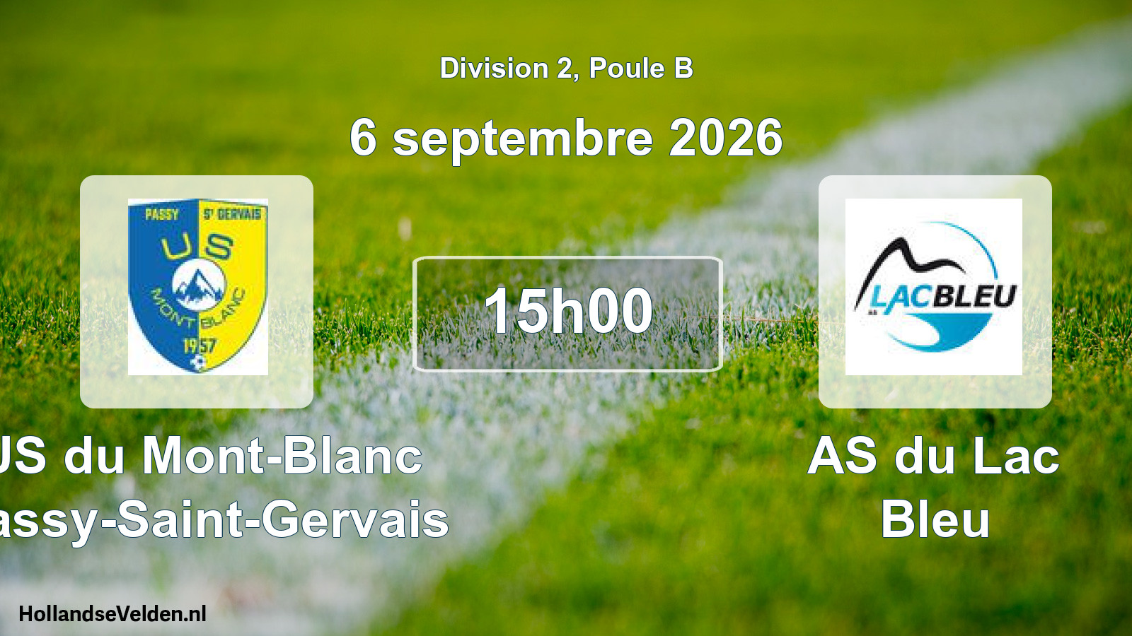 Scheduled Match: US du Mont-Blanc Passy-Saint-Gervais - AS du Lac Bleu (6 September 2026)