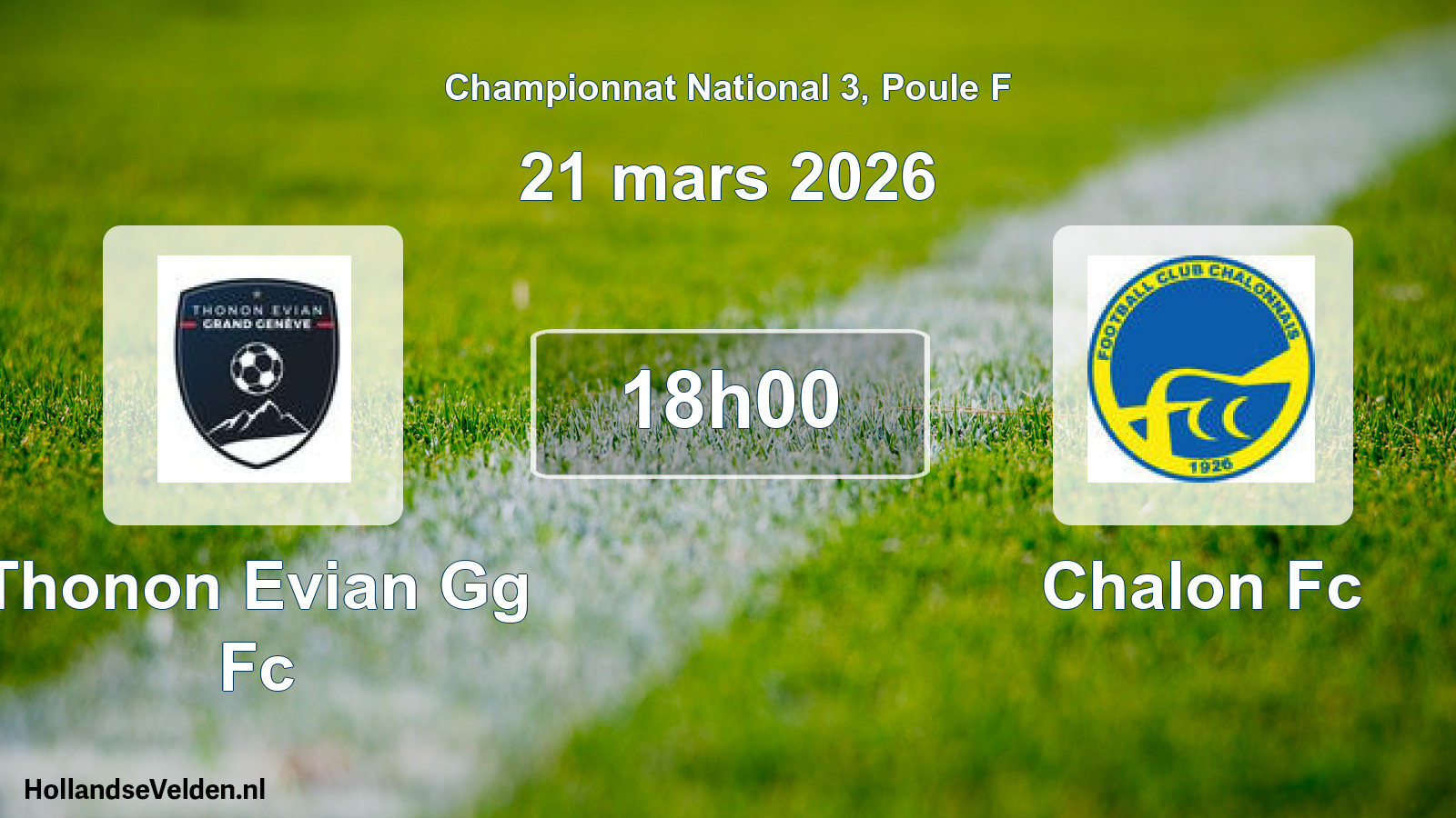 Scheduled Match: Thonon Evian Gg Fc - Chalon Fc (21 March 2026)