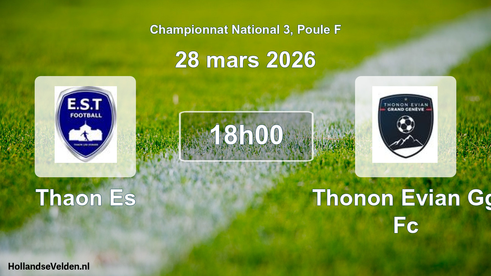 Geplande wedstrijd: Thaon Es - Thonon Evian Gg Fc (28 mars 2026)