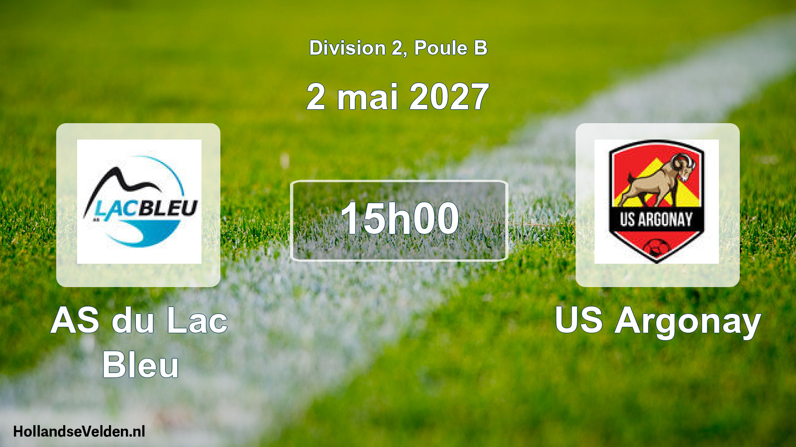 Match programmé: AS du Lac Bleu - US Argonay (2 mai 2027)