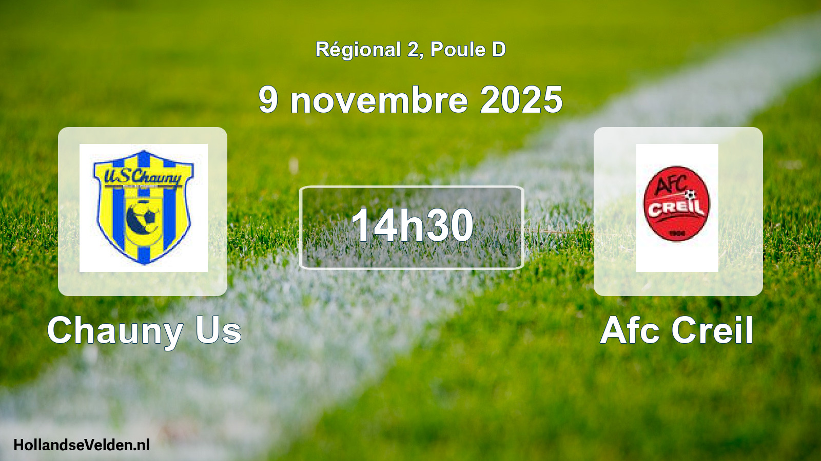 Geplande wedstrijd: Chauny Us - Afc Creil (9 novembre 2025)
