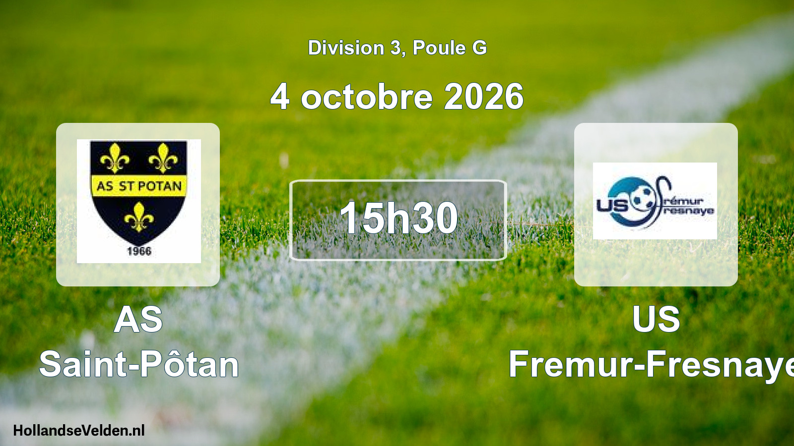 Match programmé: AS Saint-Pôtan - US Fremur-Fresnaye (4 octobre 2026)