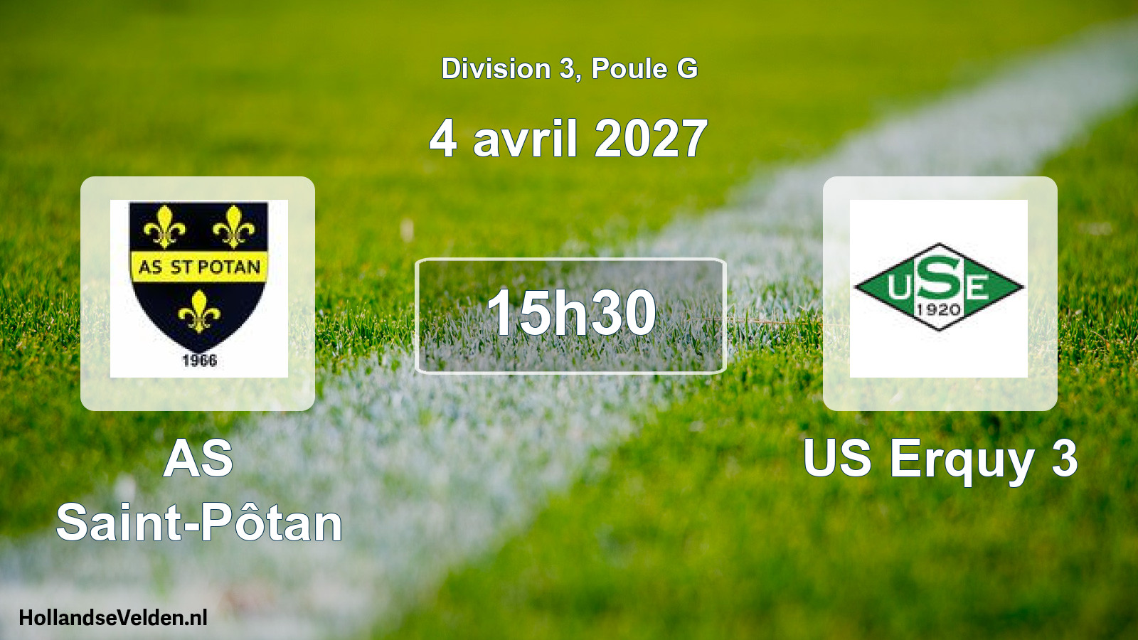 Match programmé: AS Saint-Pôtan - US Erquy 3 (4 avril 2027)