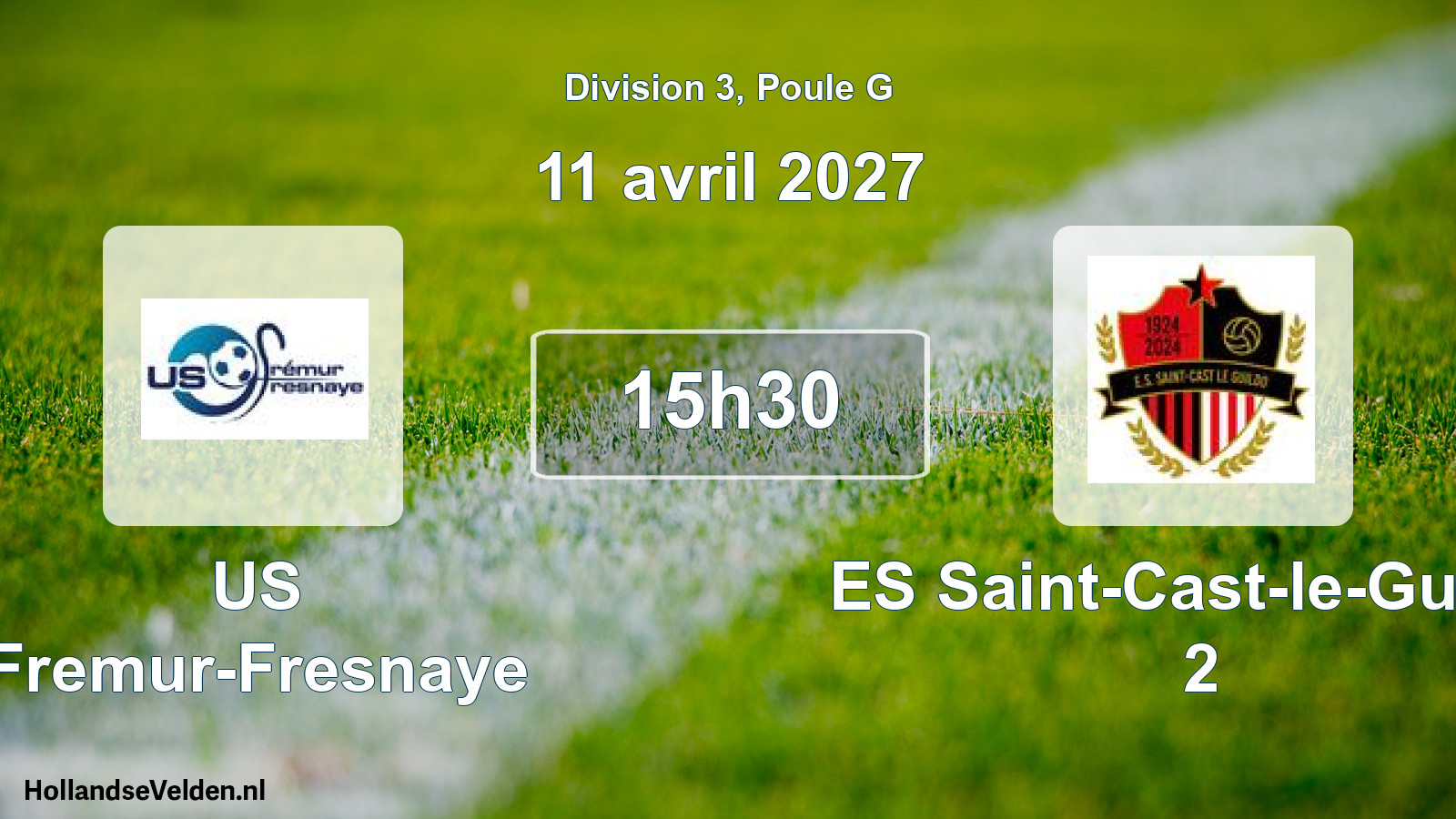 Match programmé: US Fremur-Fresnaye - ES Saint-Cast-le-Guildo 2 (11 avril 2027)