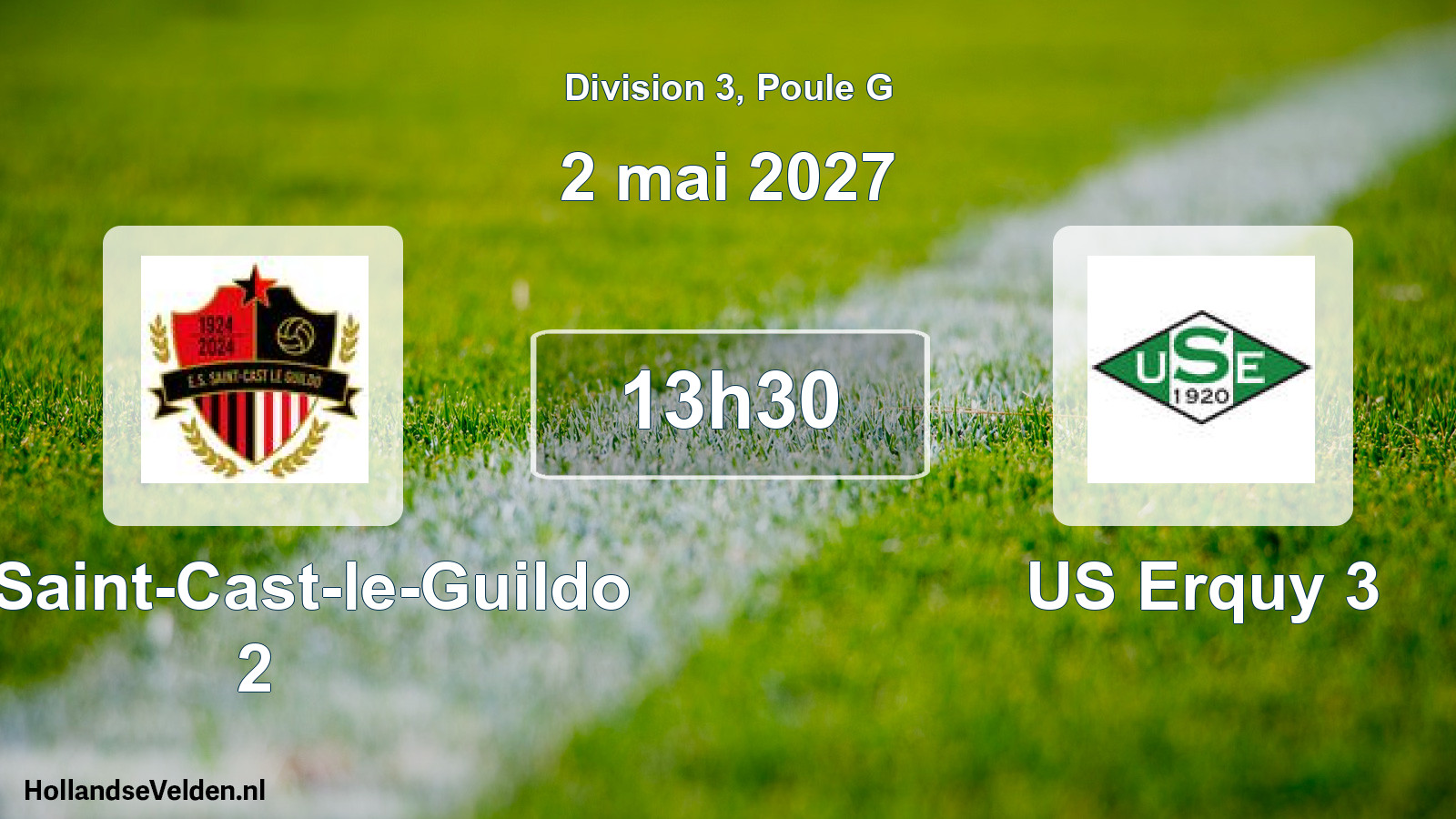 Match programmé: ES Saint-Cast-le-Guildo 2 - US Erquy 3 (2 mai 2027)