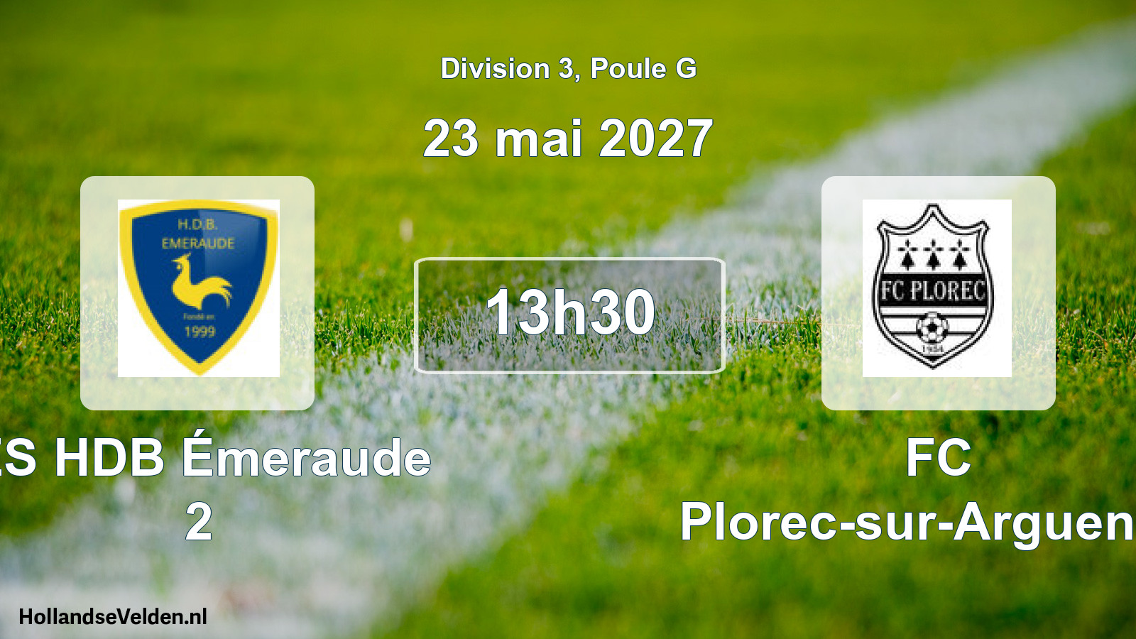 Match programmé: ES HDB Émeraude 2 - FC Plorec-sur-Arguenon (23 mai 2027)