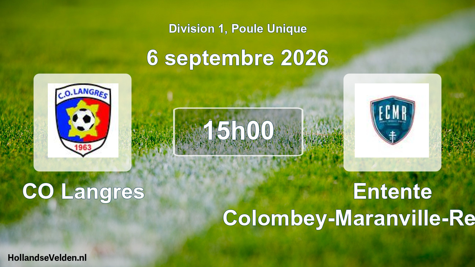 Match programmé: CO Langres - Entente Colombey-Maranville-Rennepont (6 septembre 2026)