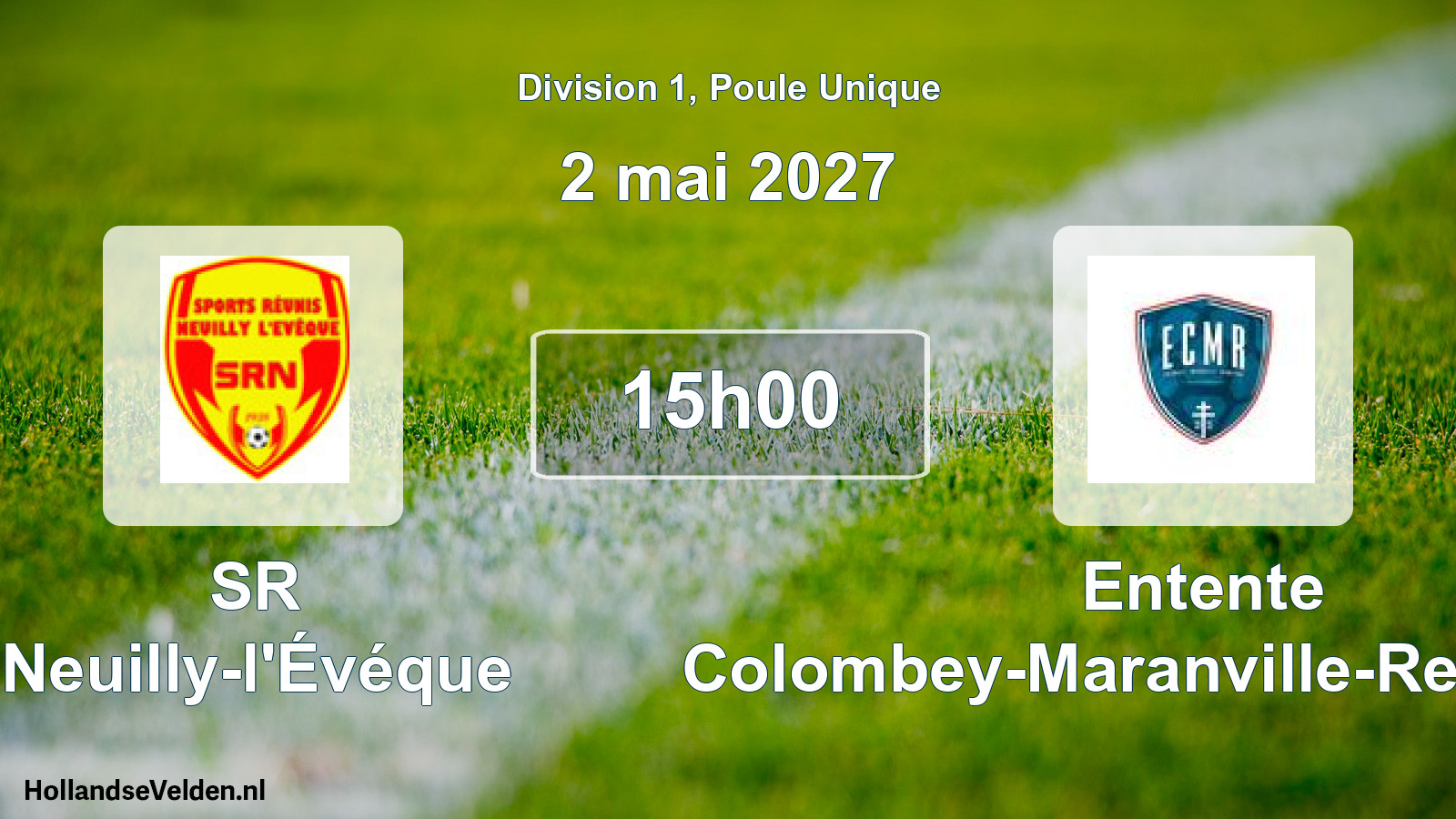 Match programmé: SR Neuilly-l'Évéque - Entente Colombey-Maranville-Rennepont (2 mai 2027)