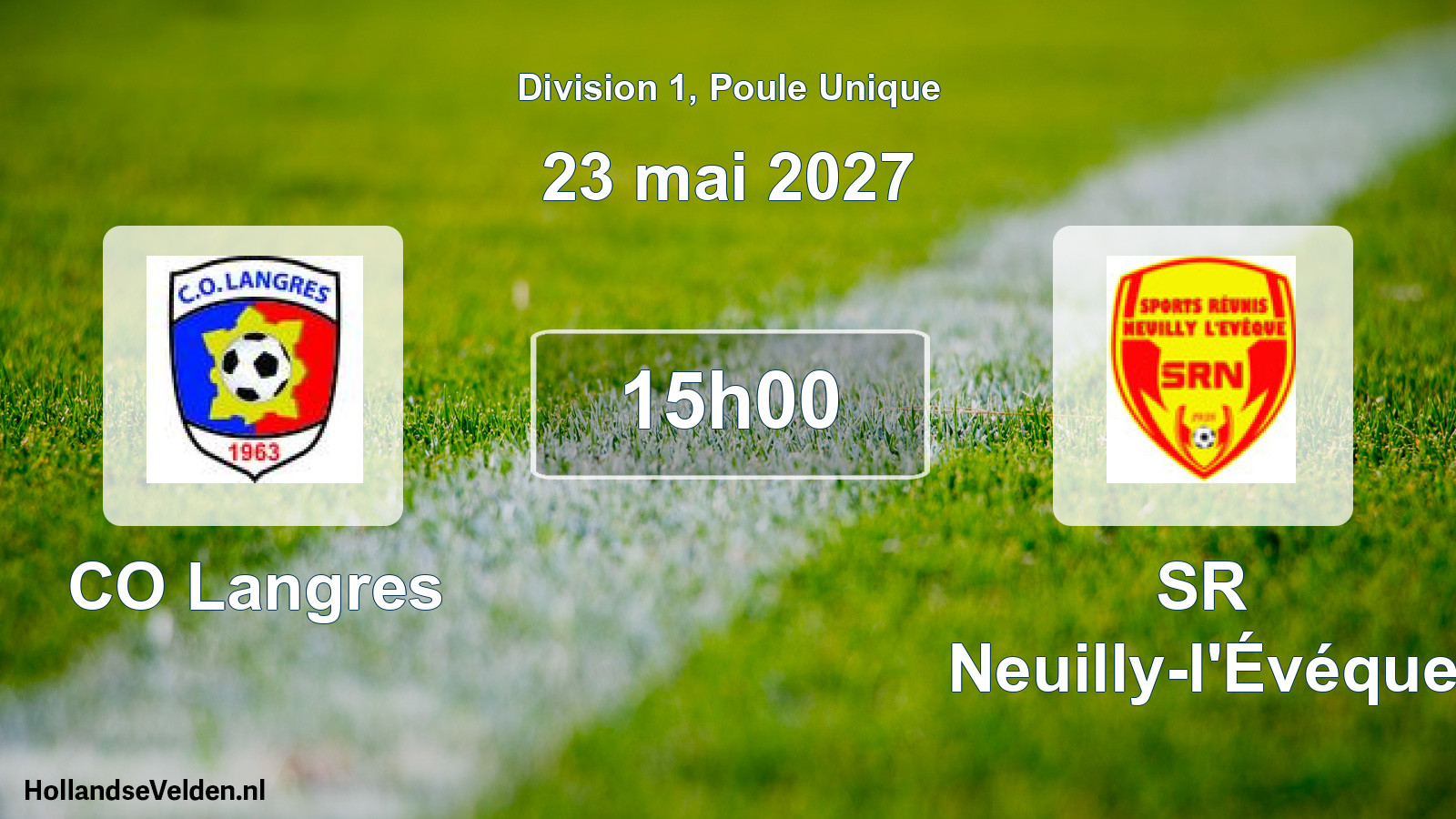 Match programmé: CO Langres - SR Neuilly-l'Évéque (23 mai 2027)