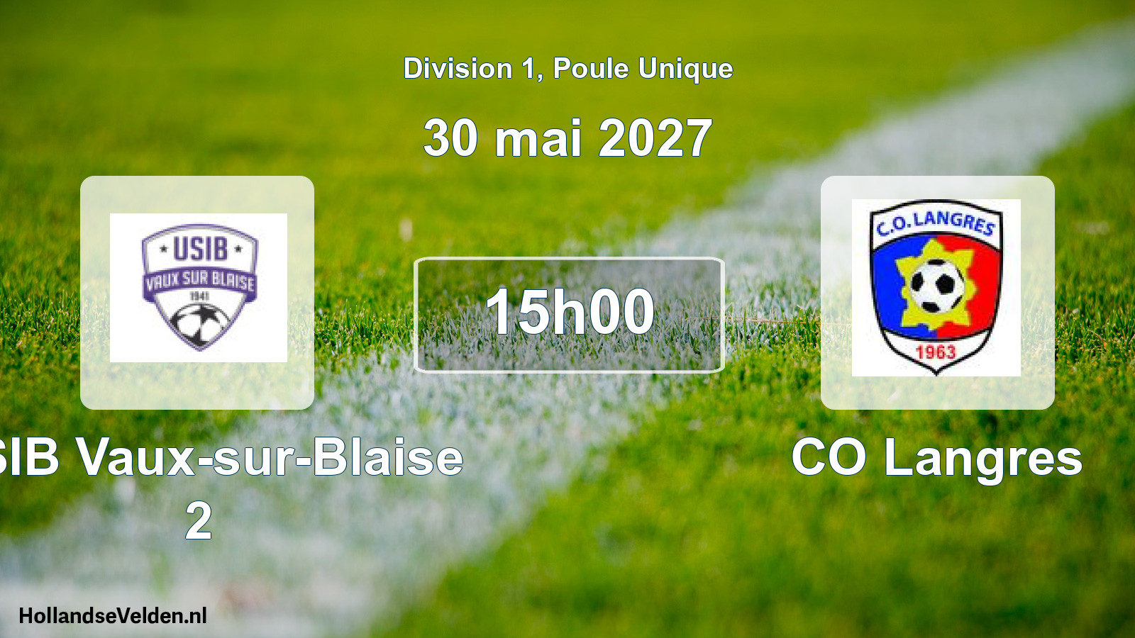 Match programmé: USIB Vaux-sur-Blaise 2 - CO Langres (30 mai 2027)