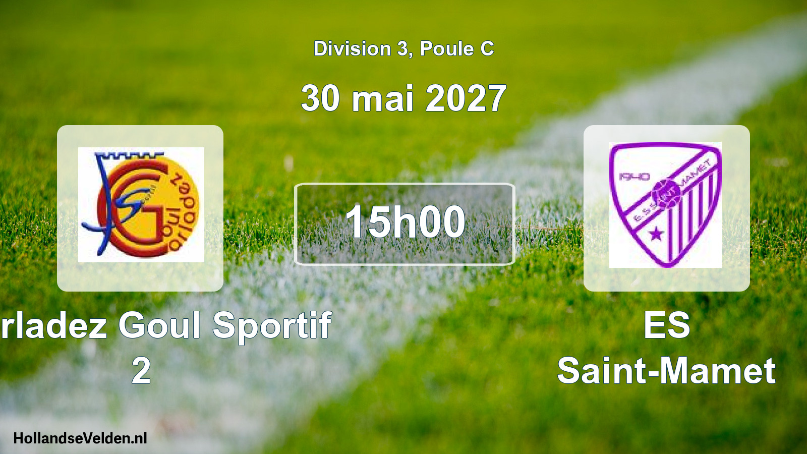 Match programmé: Carladez Goul Sportif 2 - ES Saint-Mamet (30 mai 2027)