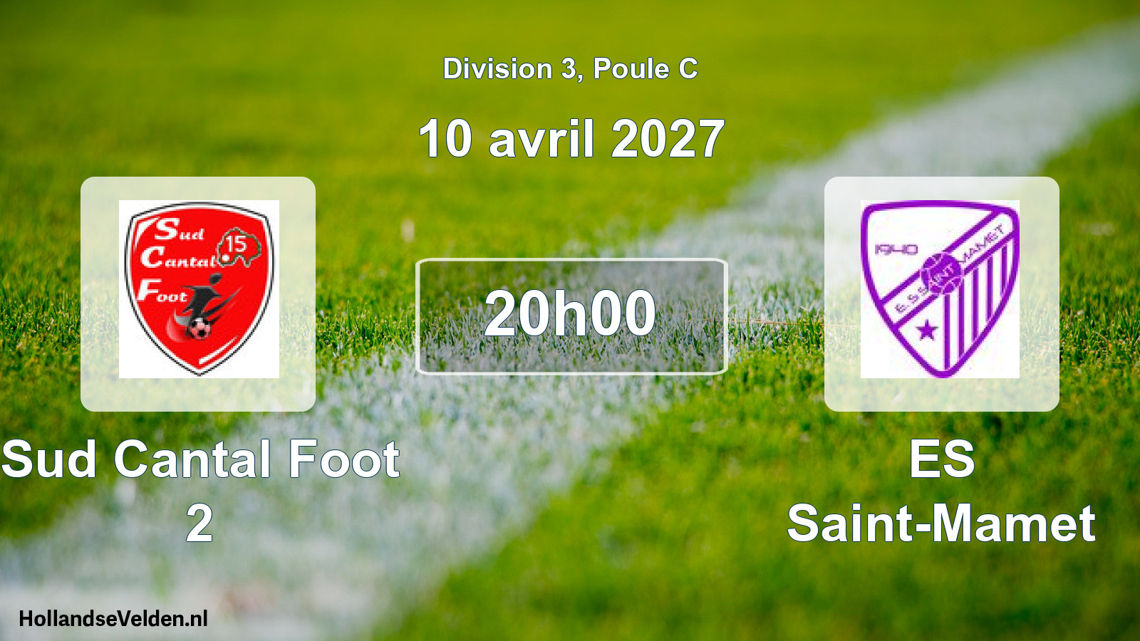 Match programmé: Sud Cantal Foot 2 - ES Saint-Mamet (10 avril 2027)