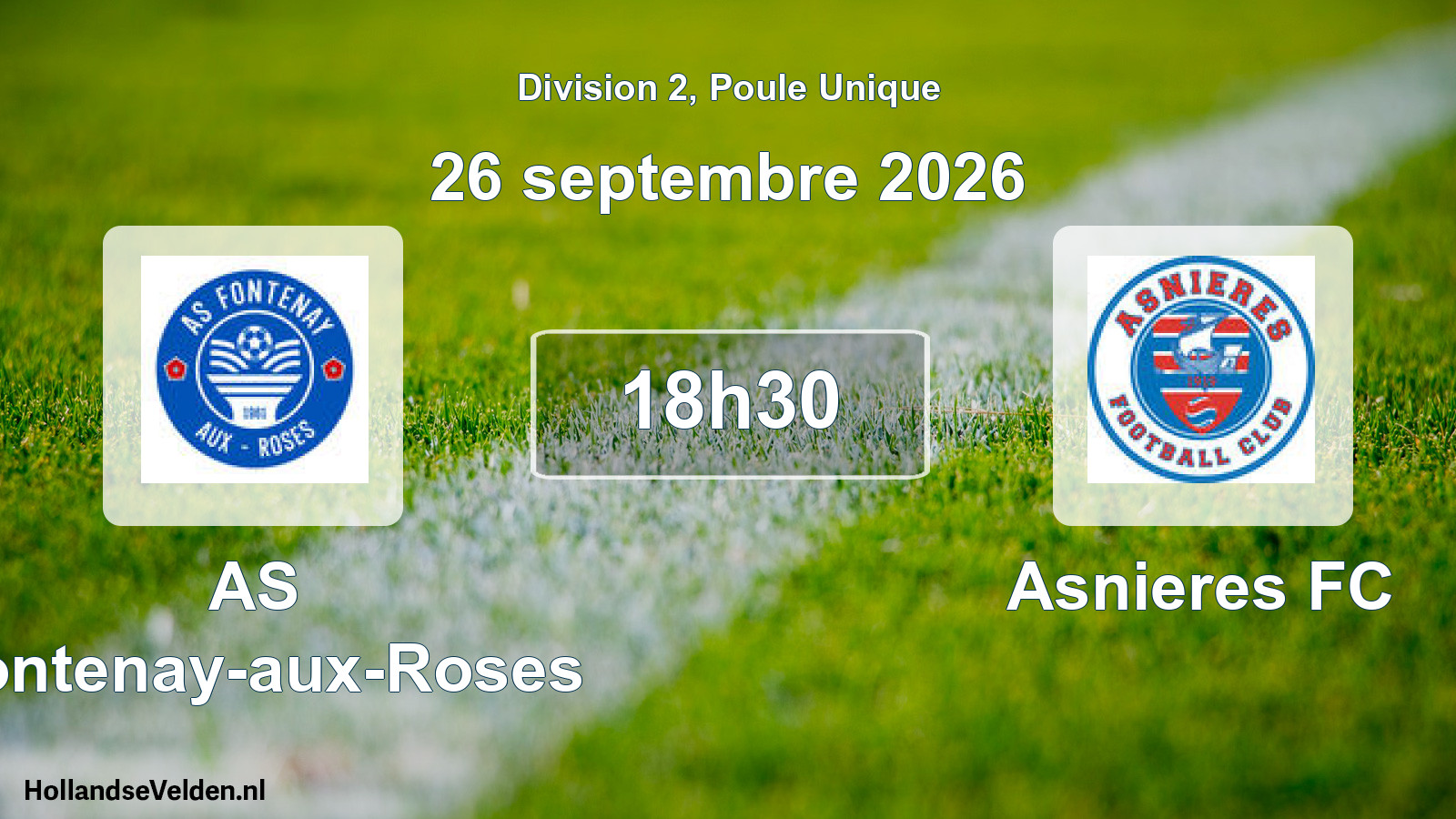 Scheduled Match: AS Fontenay-aux-Roses - Asnieres FC (26 September 2026)