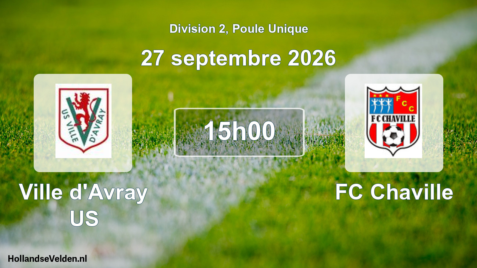 Scheduled Match: Ville d'Avray US - FC Chaville (27 September 2026)